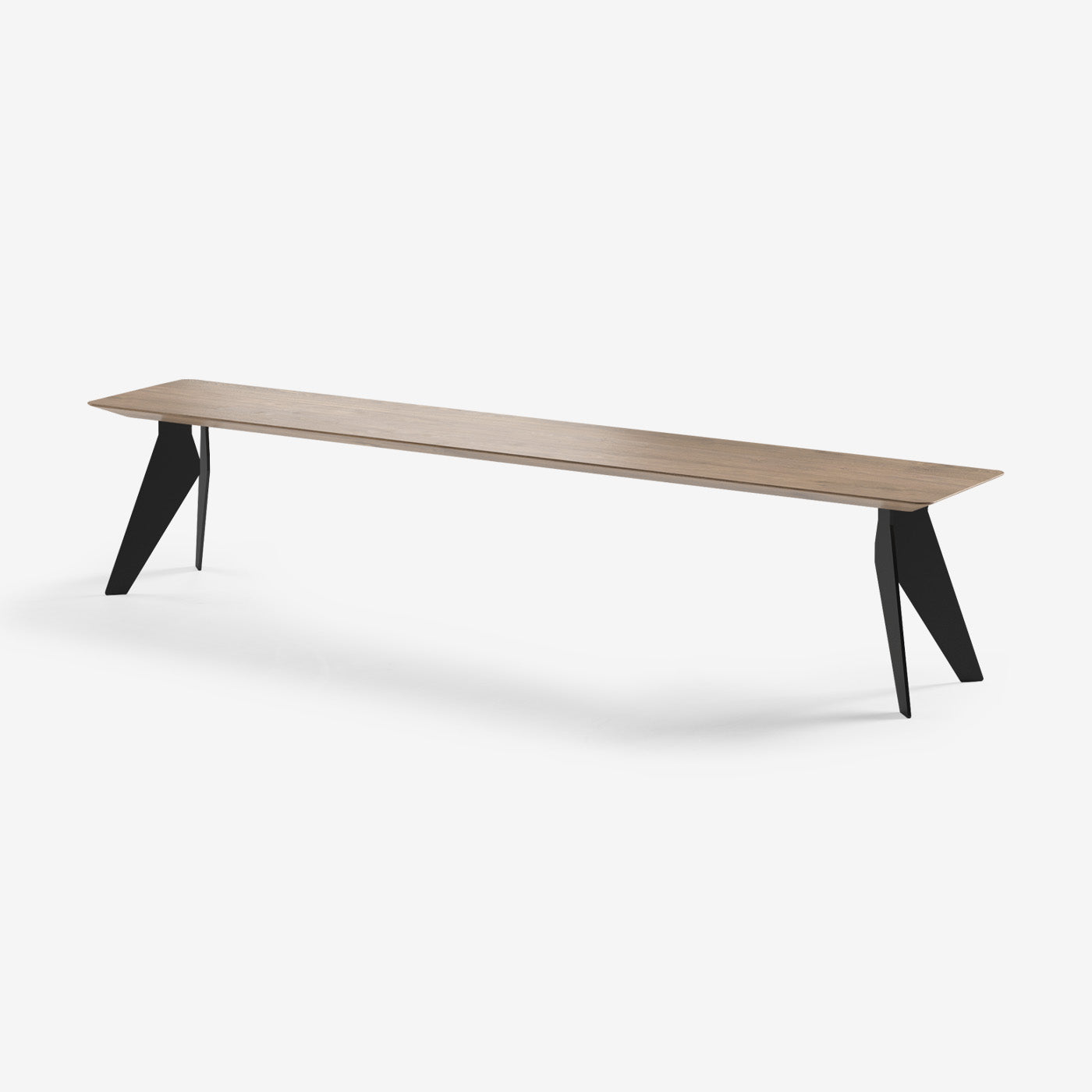 Sitzbank Hoogland Schwarze Beine Cinnamon 220x40 cm