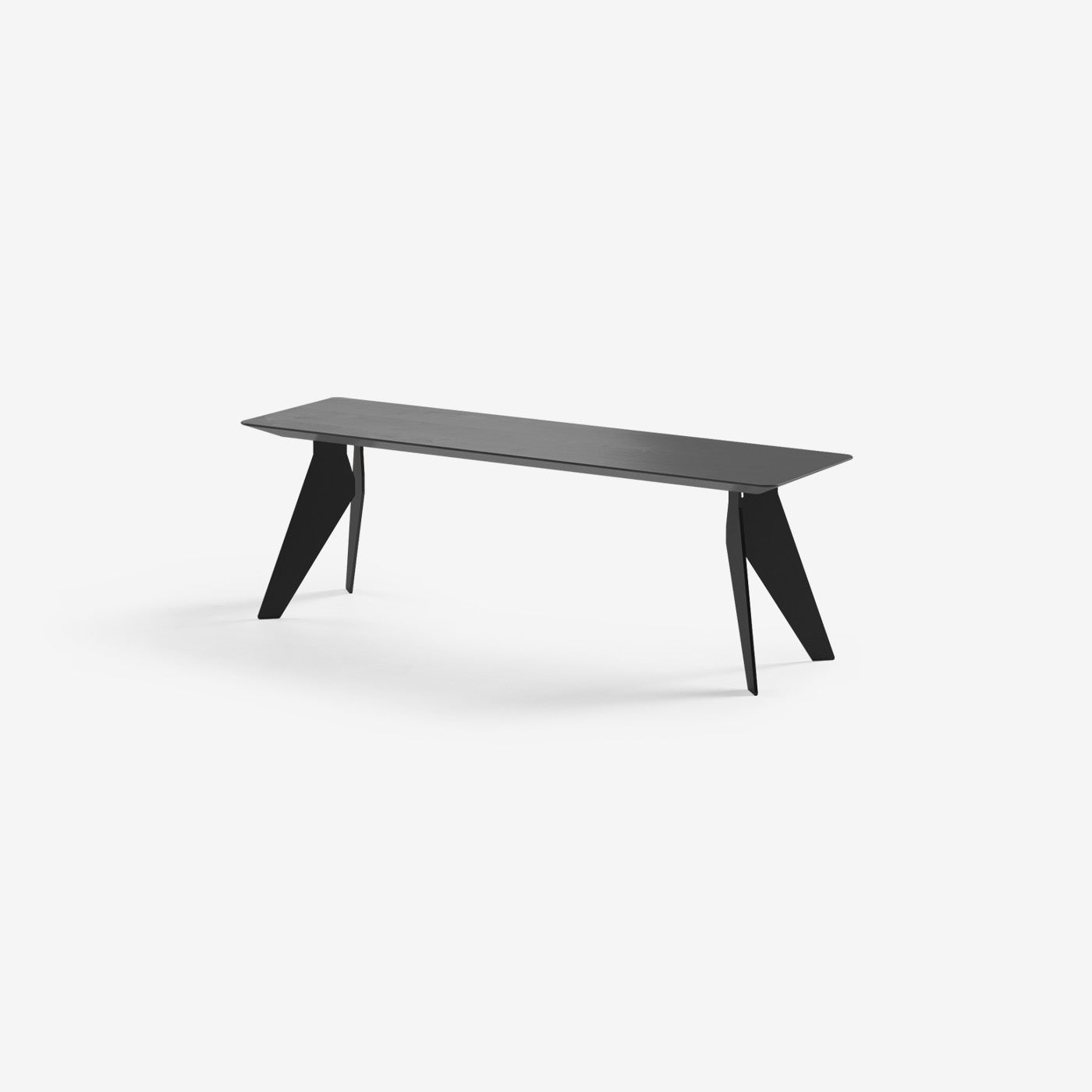 Sitzbank Hoogland Schwarze Beine Espresso 140x40 cm