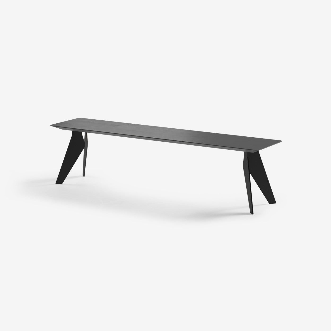 Sitzbank Hoogland Schwarze Beine Espresso 180x40 cm