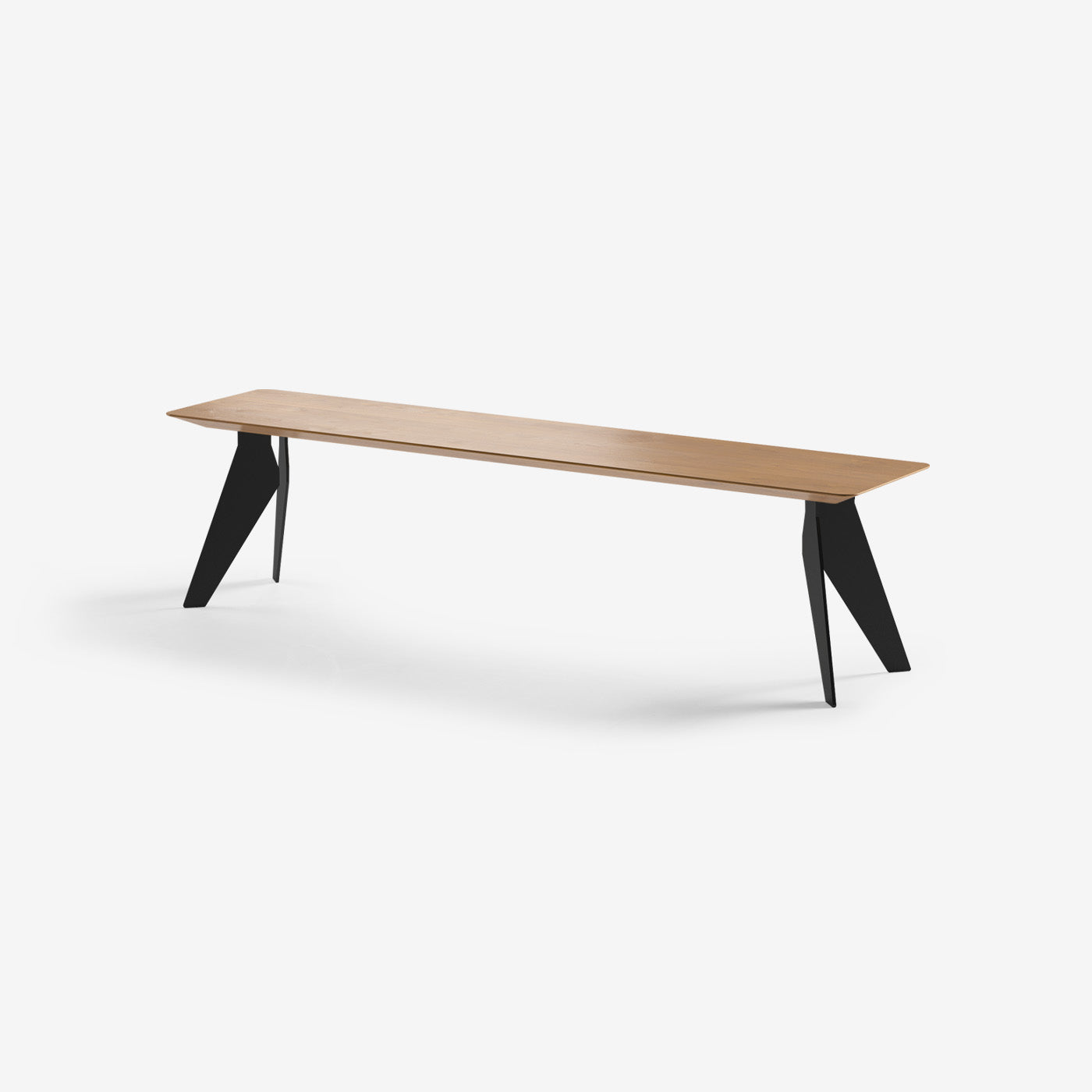 Sitzbank Hoogland Schwarze Beine Honey 180x40 cm
