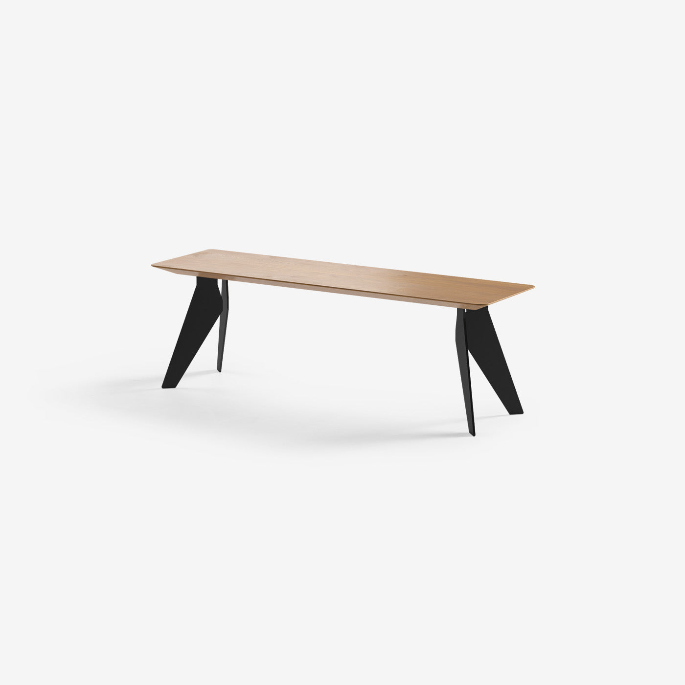 Sitzbank Hoogland Schwarze Beine Honey 140x40 cm