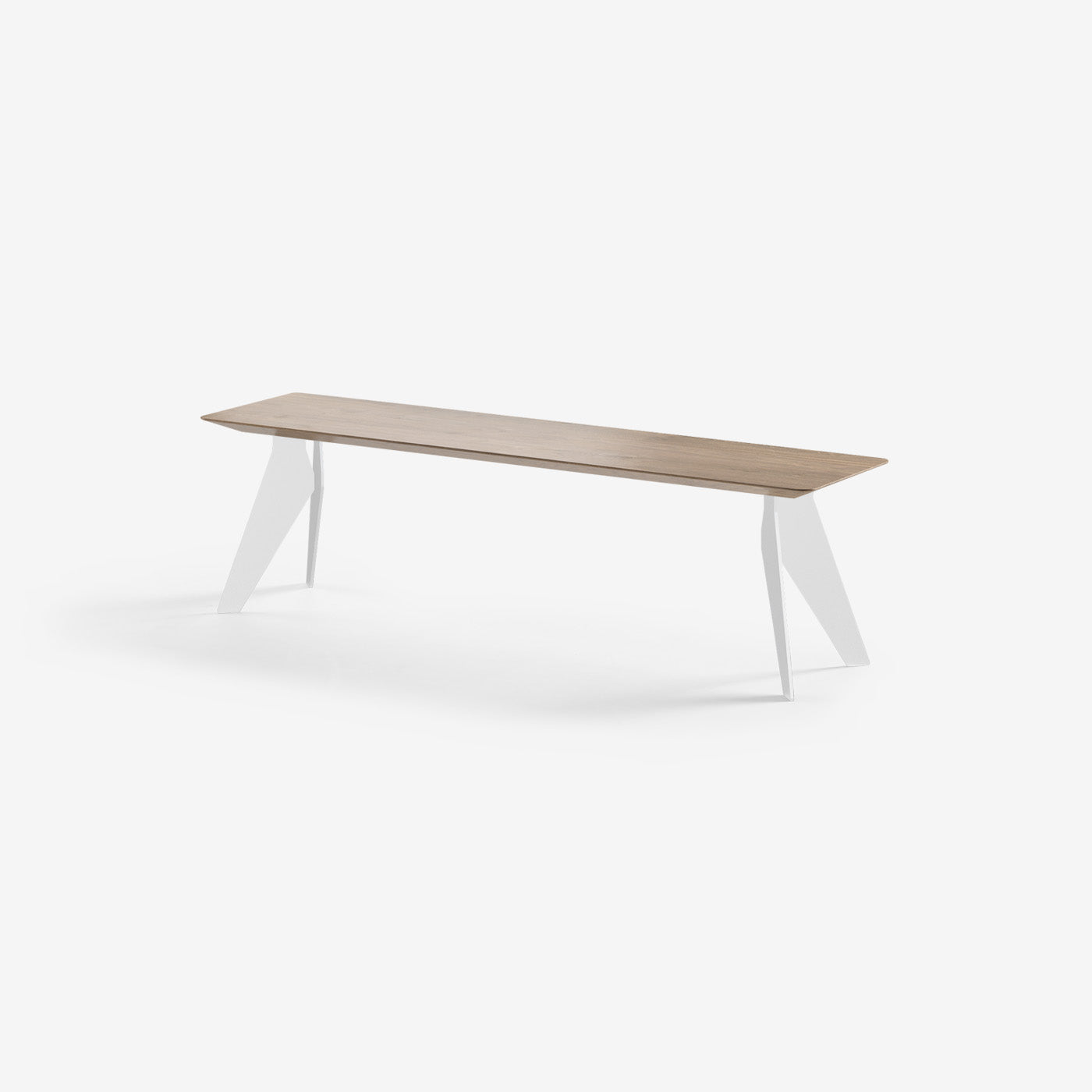 Sitzbank Hoogland Weiße Beine Cinnamon 160x40 cm