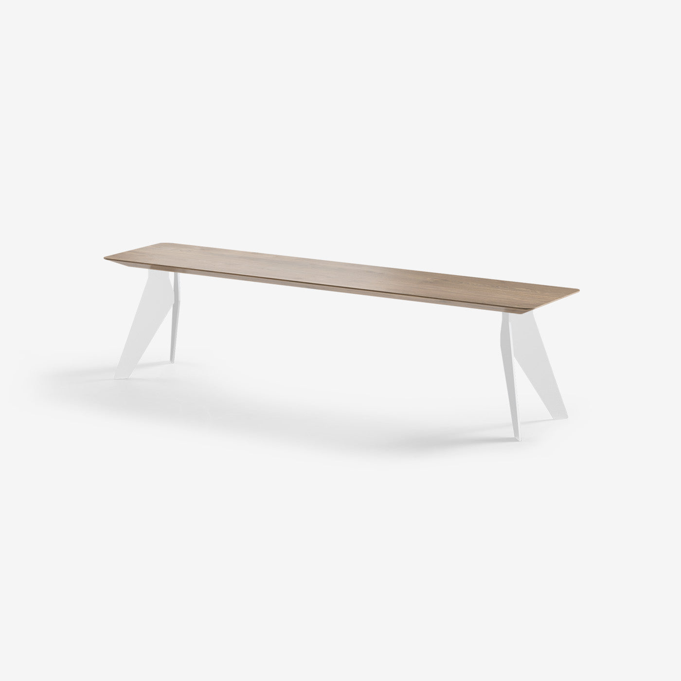 Sitzbank Hoogland Weiße Beine Cinnamon 180x40 cm