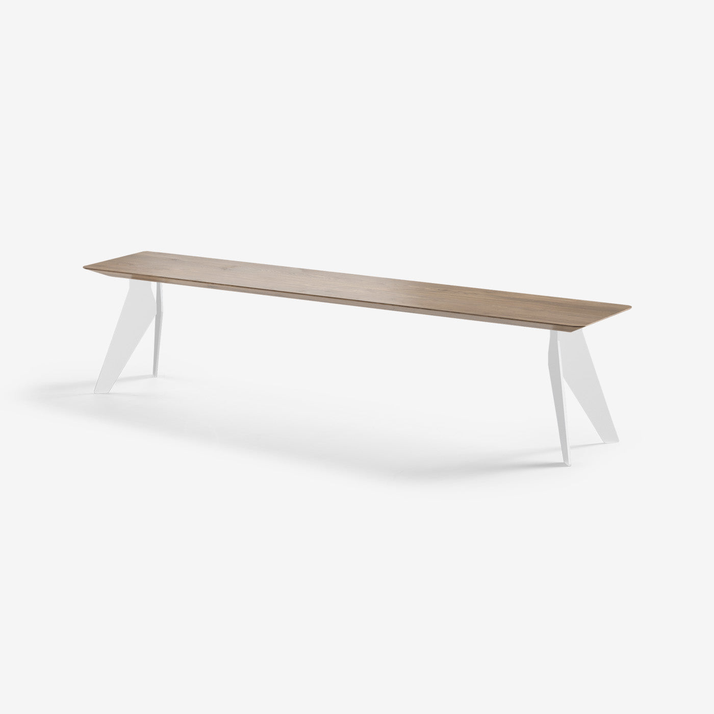 Sitzbank Hoogland Weiße Beine Cinnamon 200x40 cm