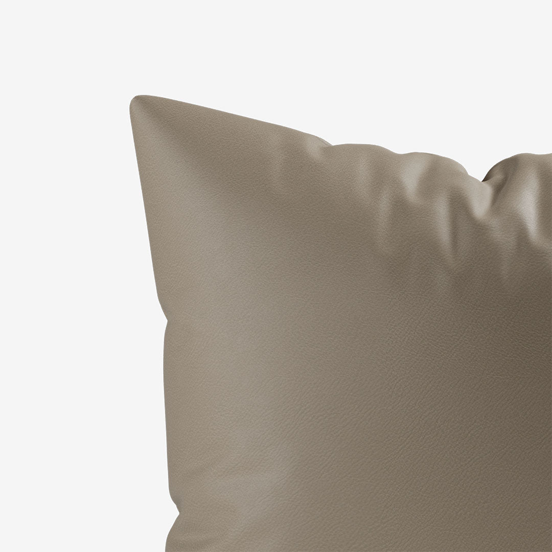 Sofa Kissen 50x50 cm Leder Truffle Detail 02