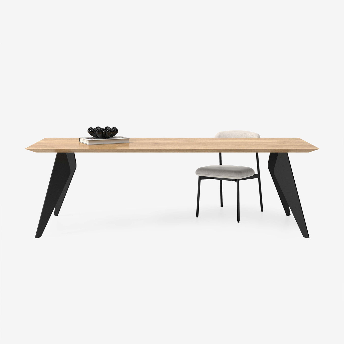 Hoogland Esstisch mit Maatje Stuhl in Savant Whisper