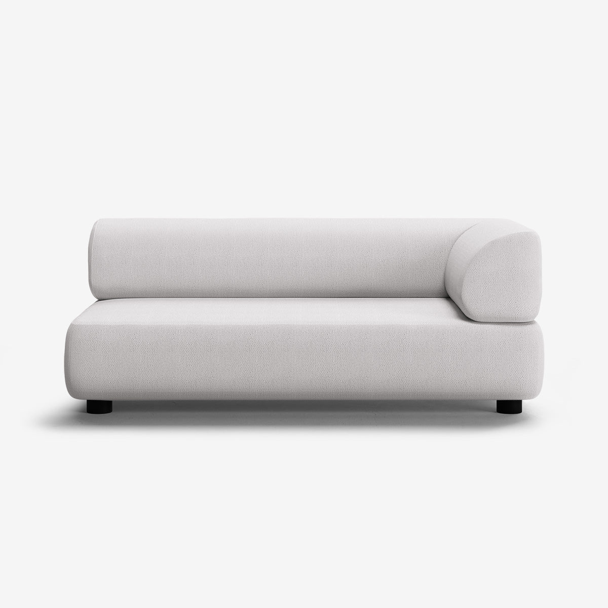 Bolder 2,5 Sitzer Rechts Arc Concrete Niedrige Beine