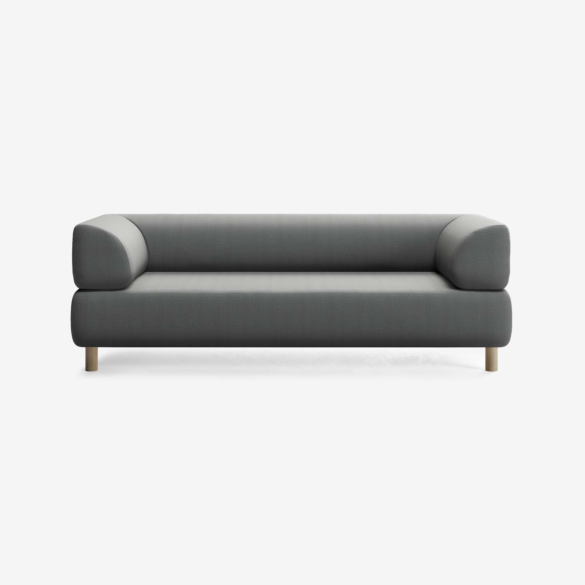 Bolder Einzel Sofa Loop Charcoal Eiche