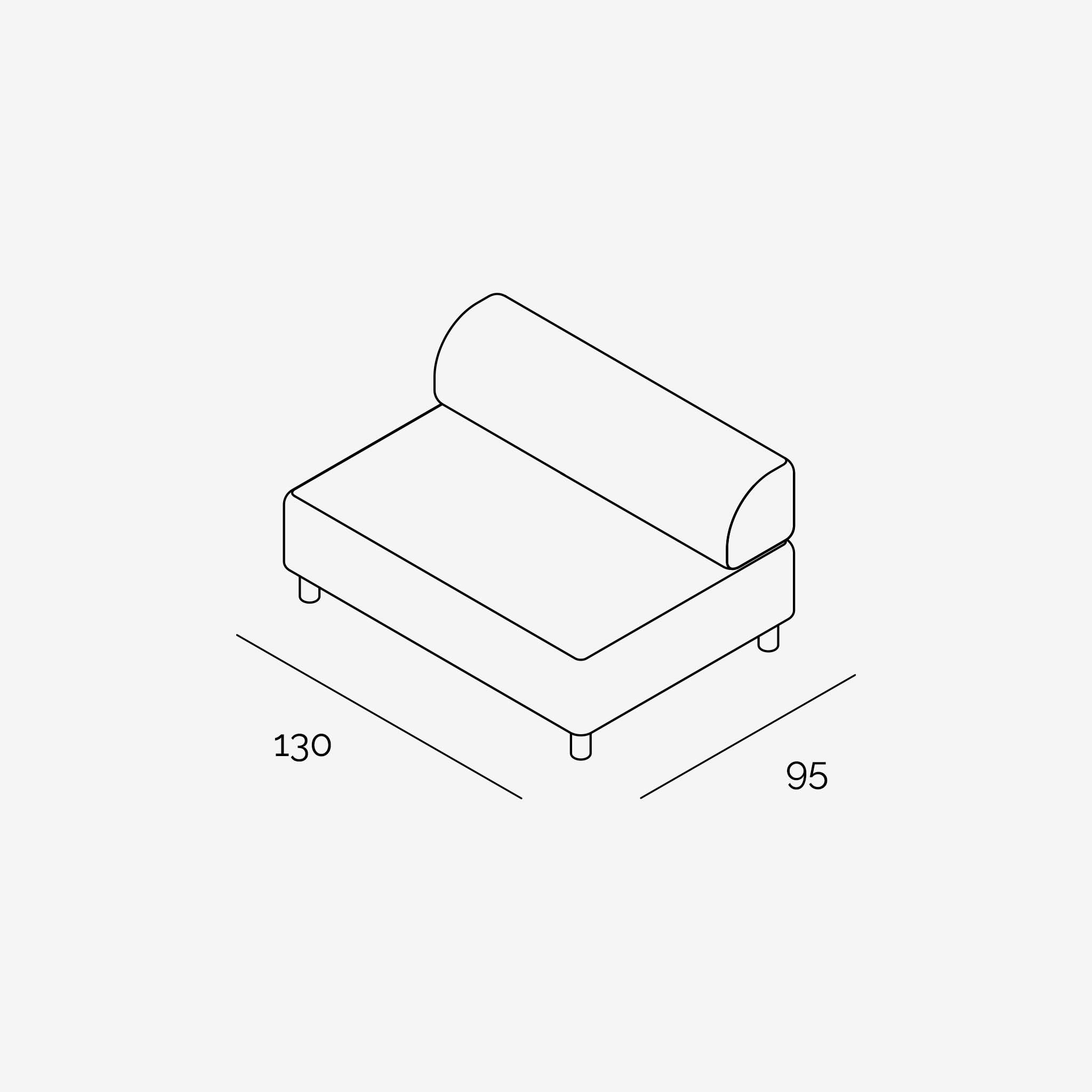 Bolder Sofa 2 Seater