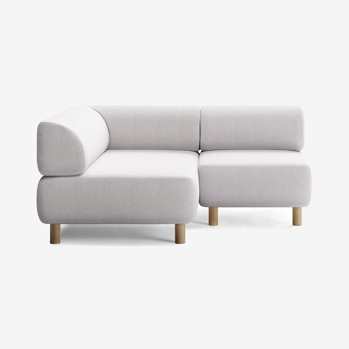 Bolder Sofa 170x150 Arc Concrete Rechts Eiche