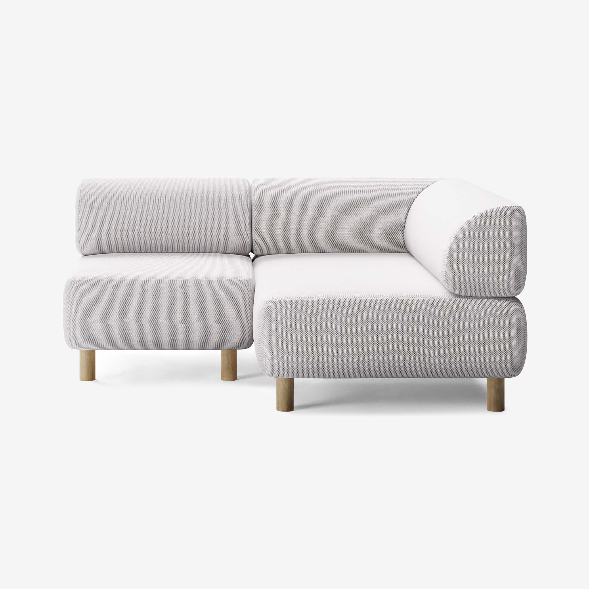 Bolder Sofa 170x150 Links Arc Concrete Eiche