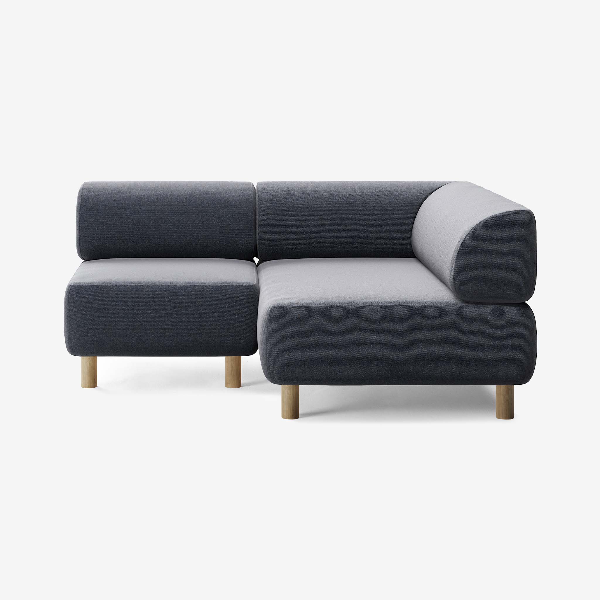 Bolder Sofa 170x150 Links Heritage Indigo Eiche