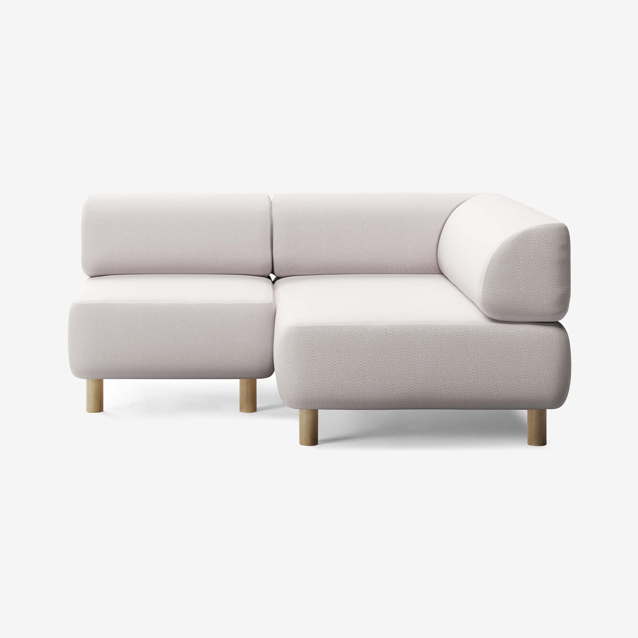 Bolder Sofa 170x150 Links Loop Marble Eiche