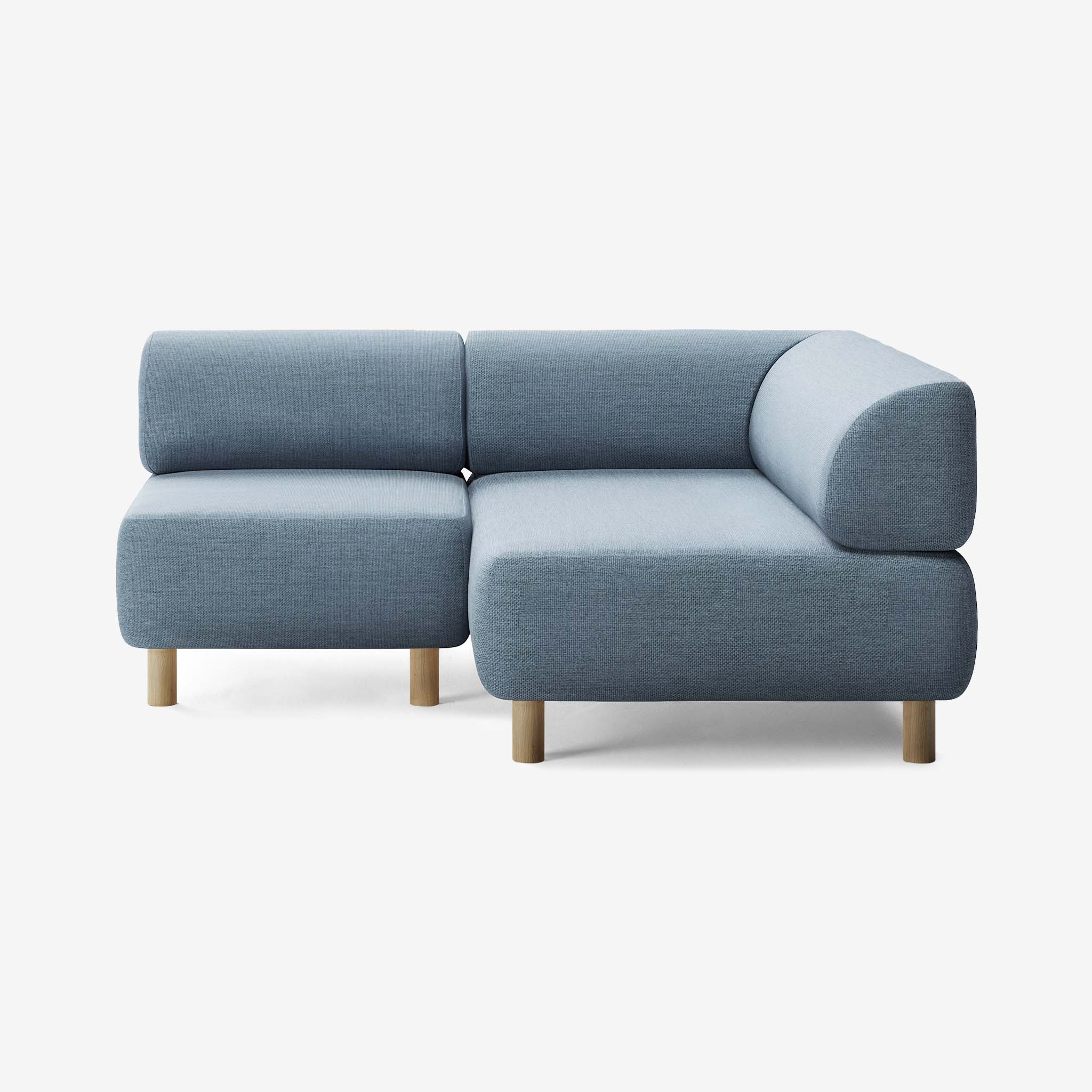 Bolder Sofa 170x150 Links Nantes Carbon Sky Eiche