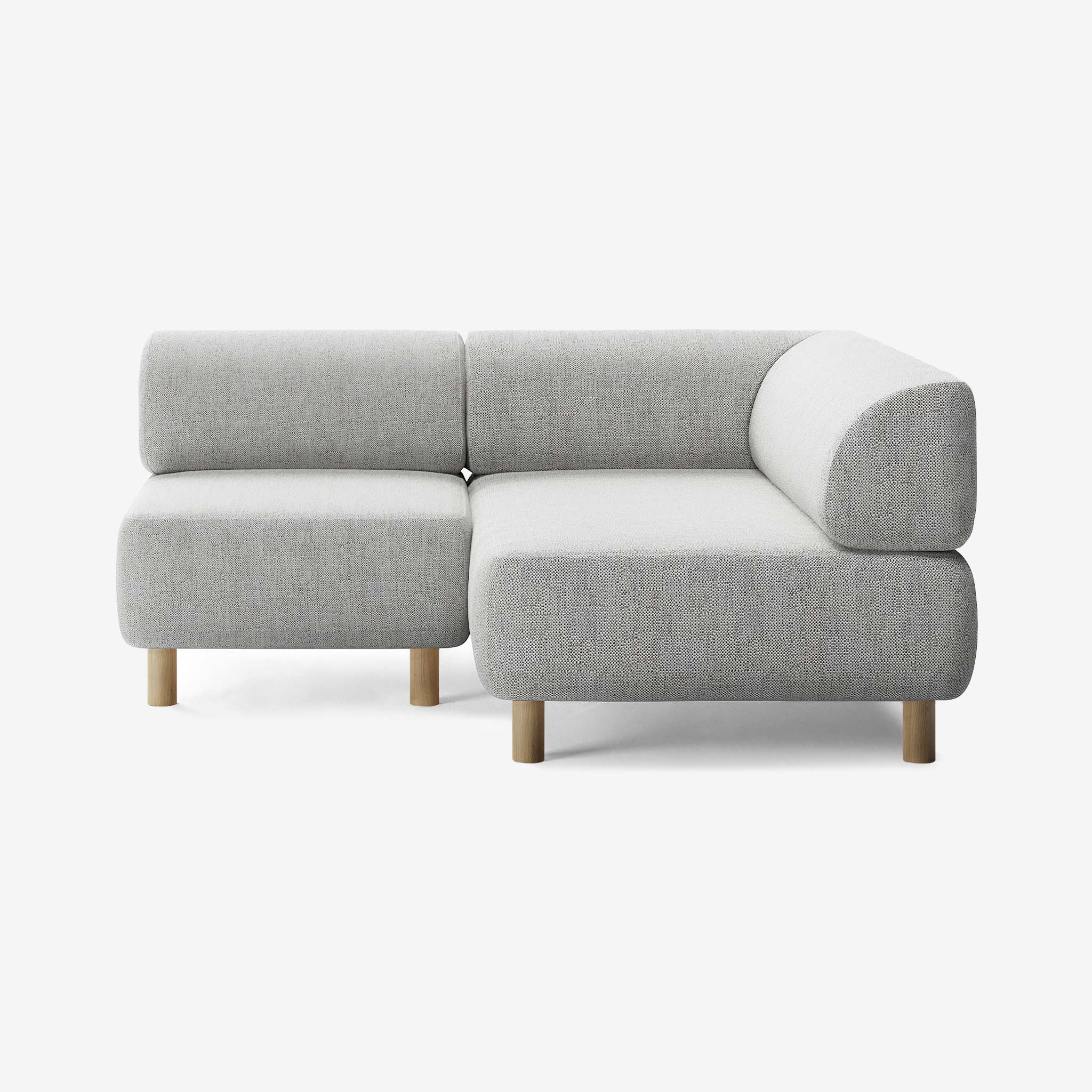 Bolder Sofa 170x150 Links Savant Nimbus Eiche