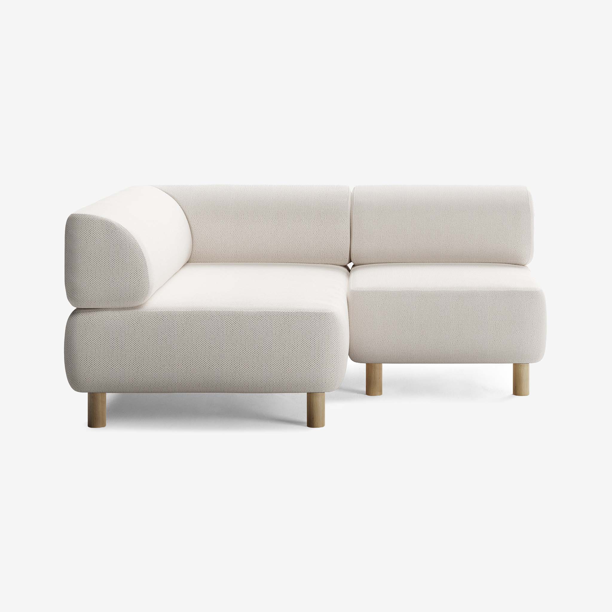 Bolder Sofa 170x150 Rechts Arc Frame Eiche