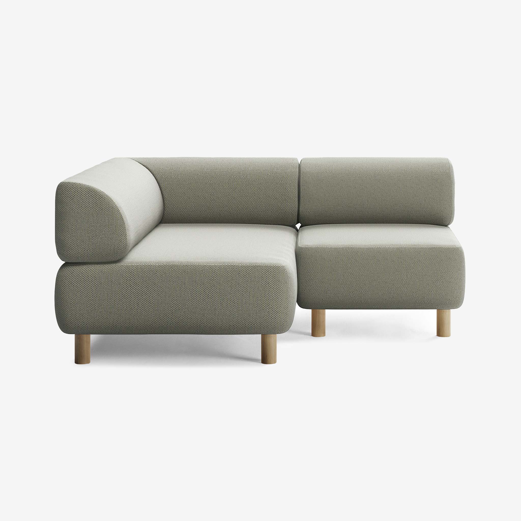 Bolder Sofa 170x150 Rechts Arc Oxide Eiche