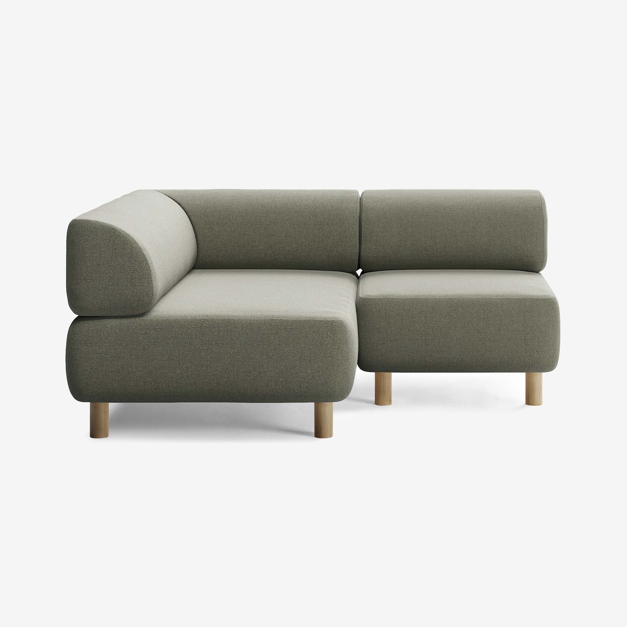 Bolder Sofa 170x150 Rechts Heritage Leaf Eiche