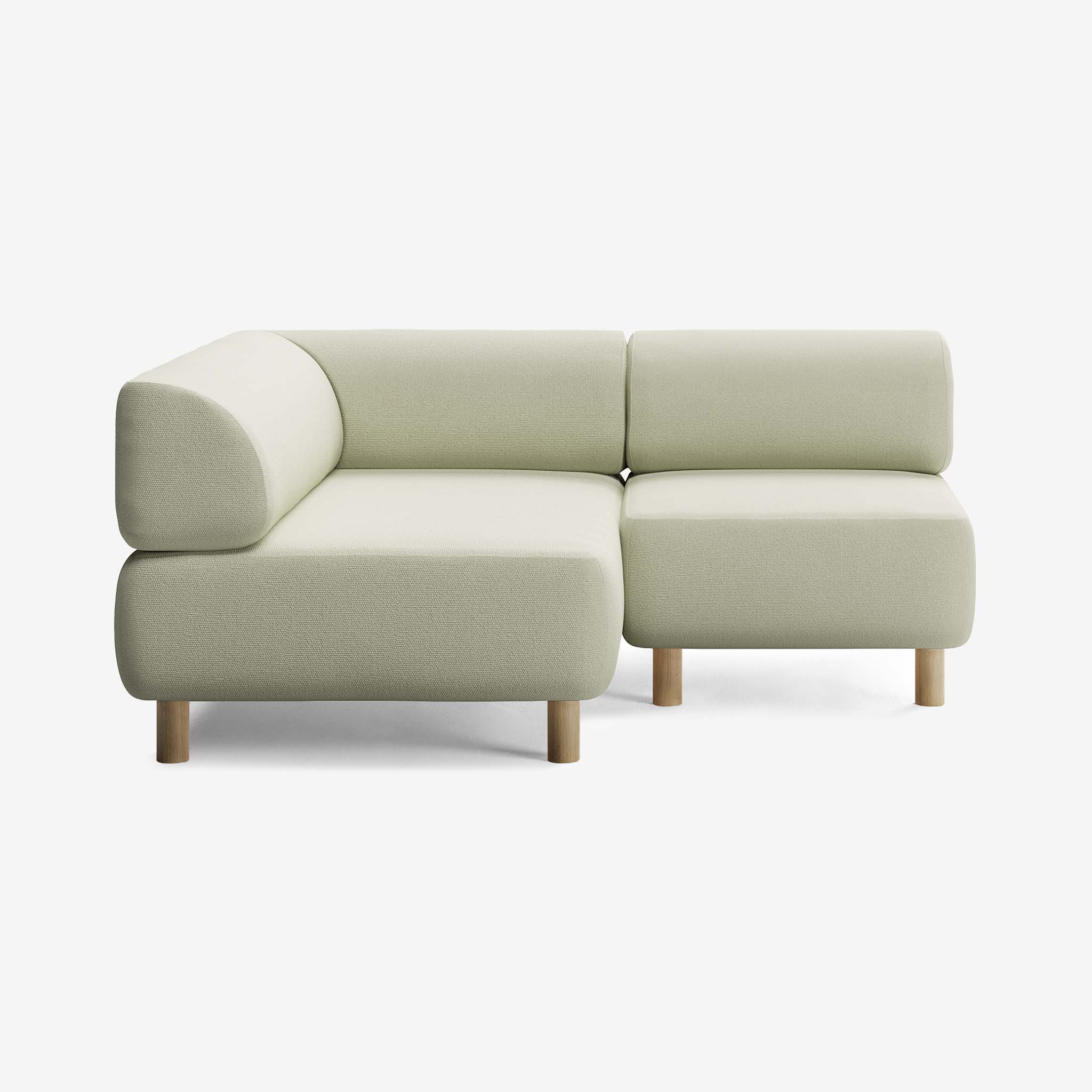 Bolder Sofa 170x150 Rechts Heritage Moss Eiche