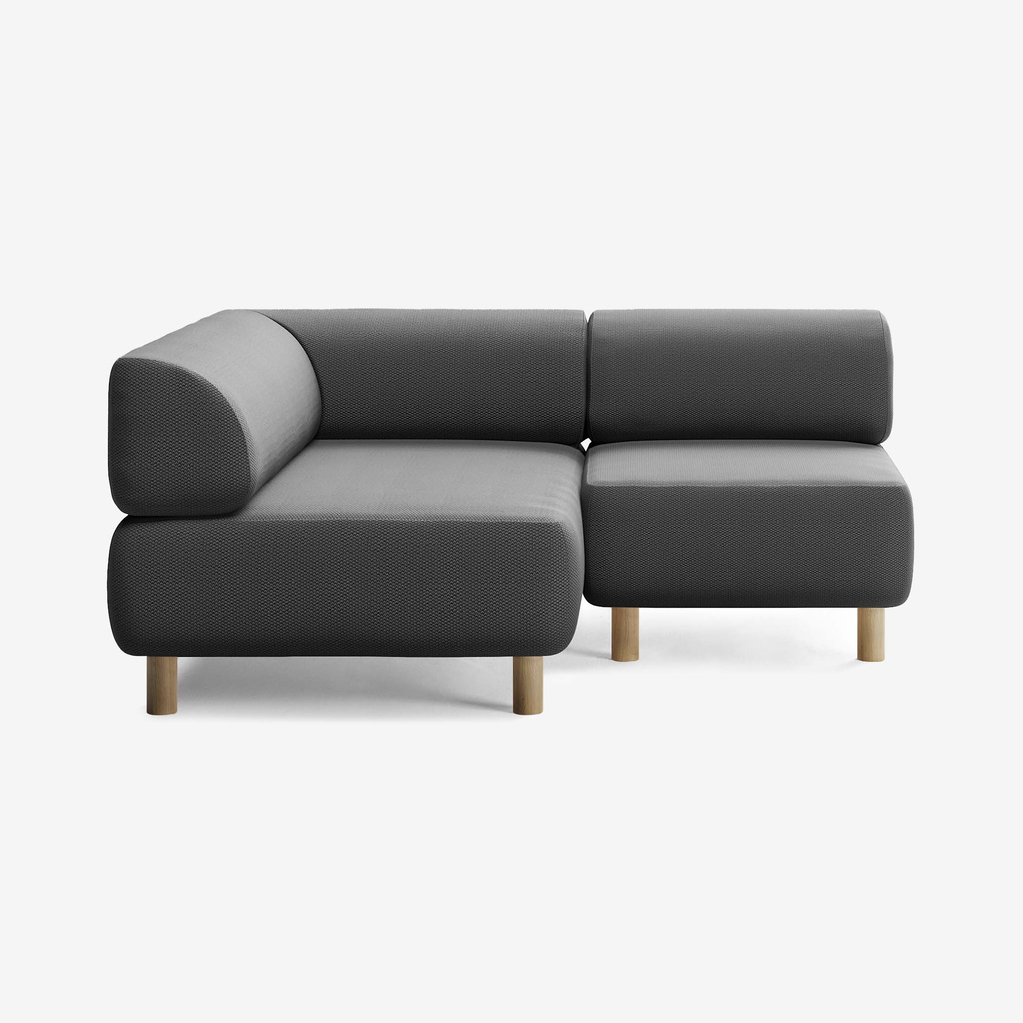 Bolder Sofa 170x150 Rechts Loop Shadow Eiche