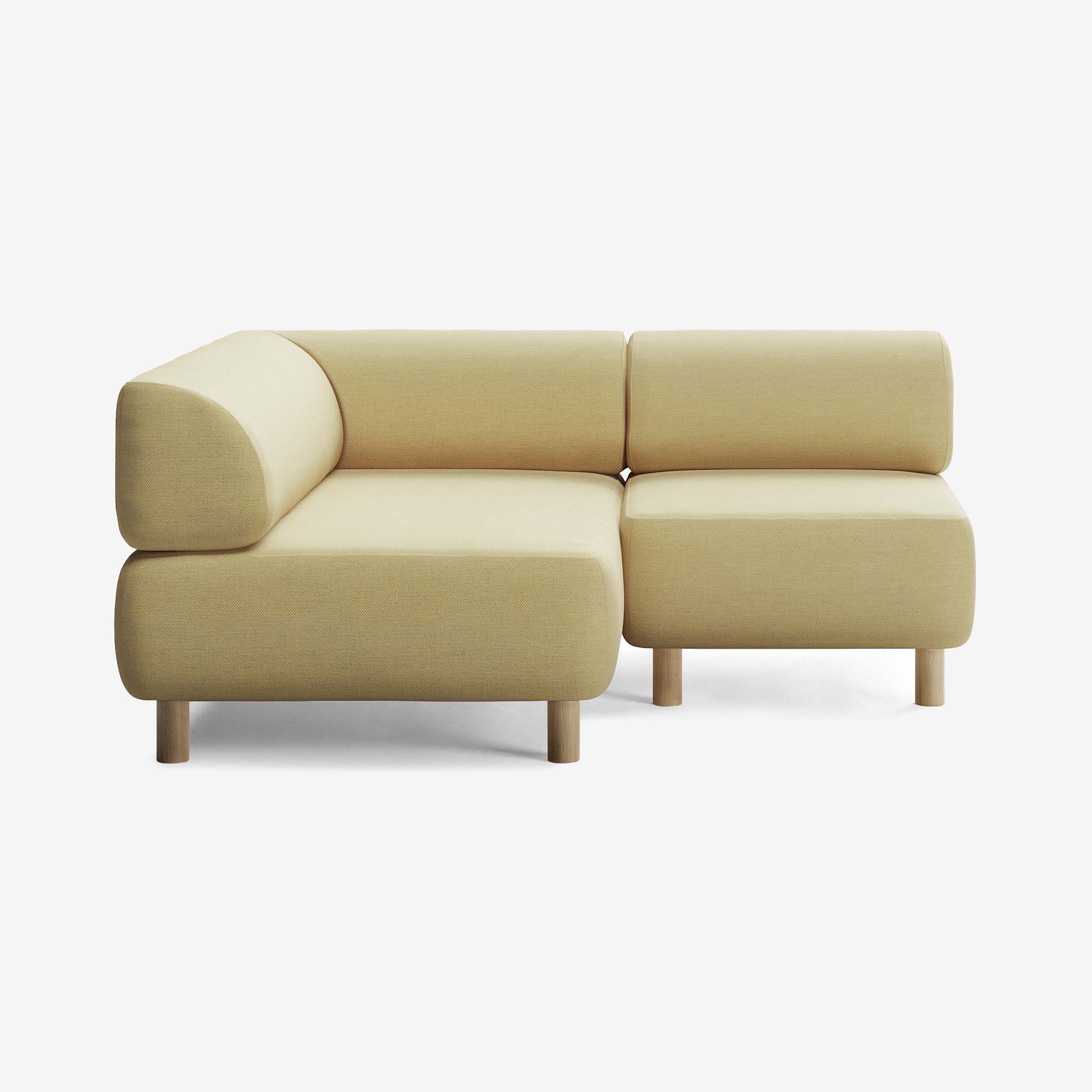 Bolder Sofa 170x150 Rechts Nantes Amber Eiche