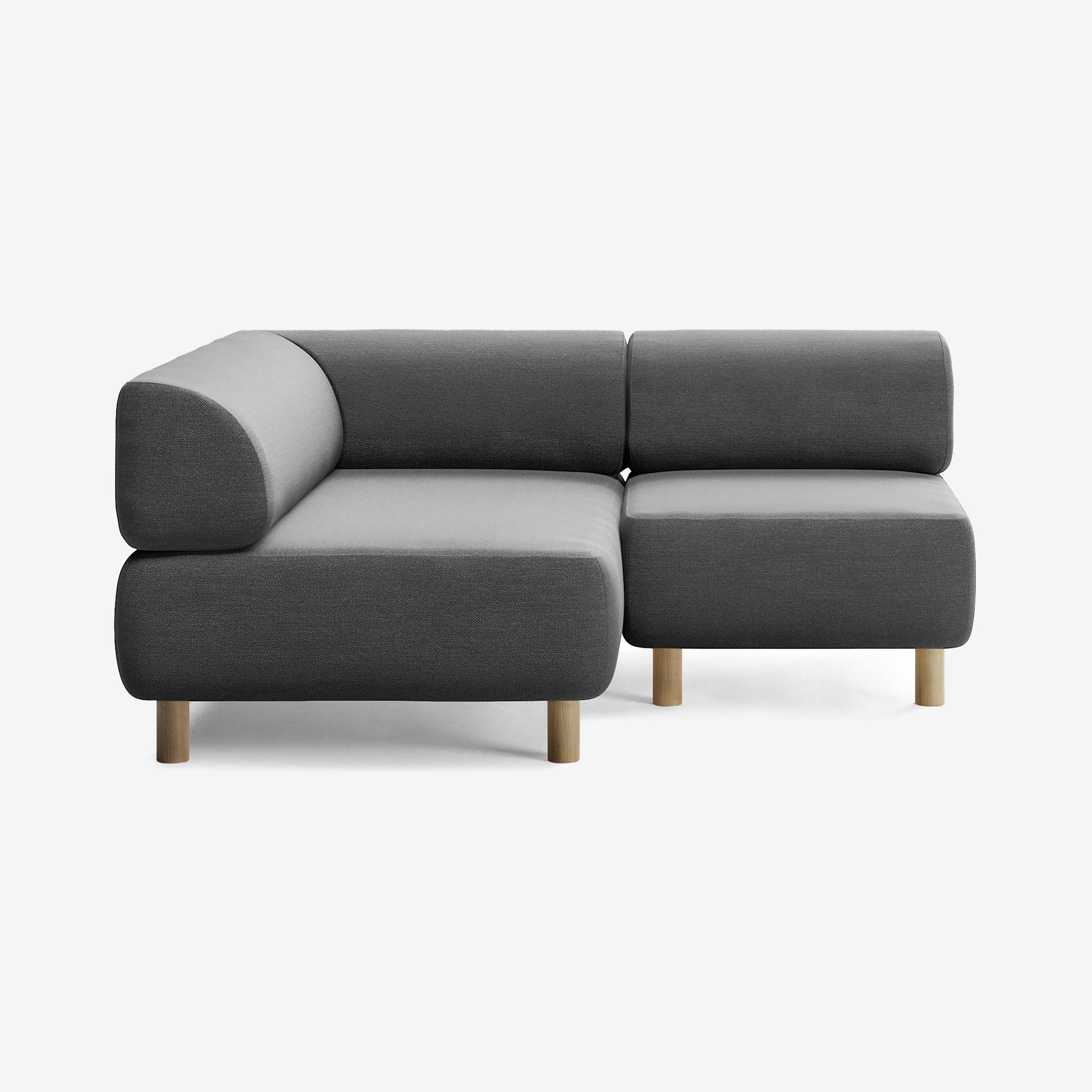 Bolder Sofa 170x150 Rechts Nantes Sooty Eiche