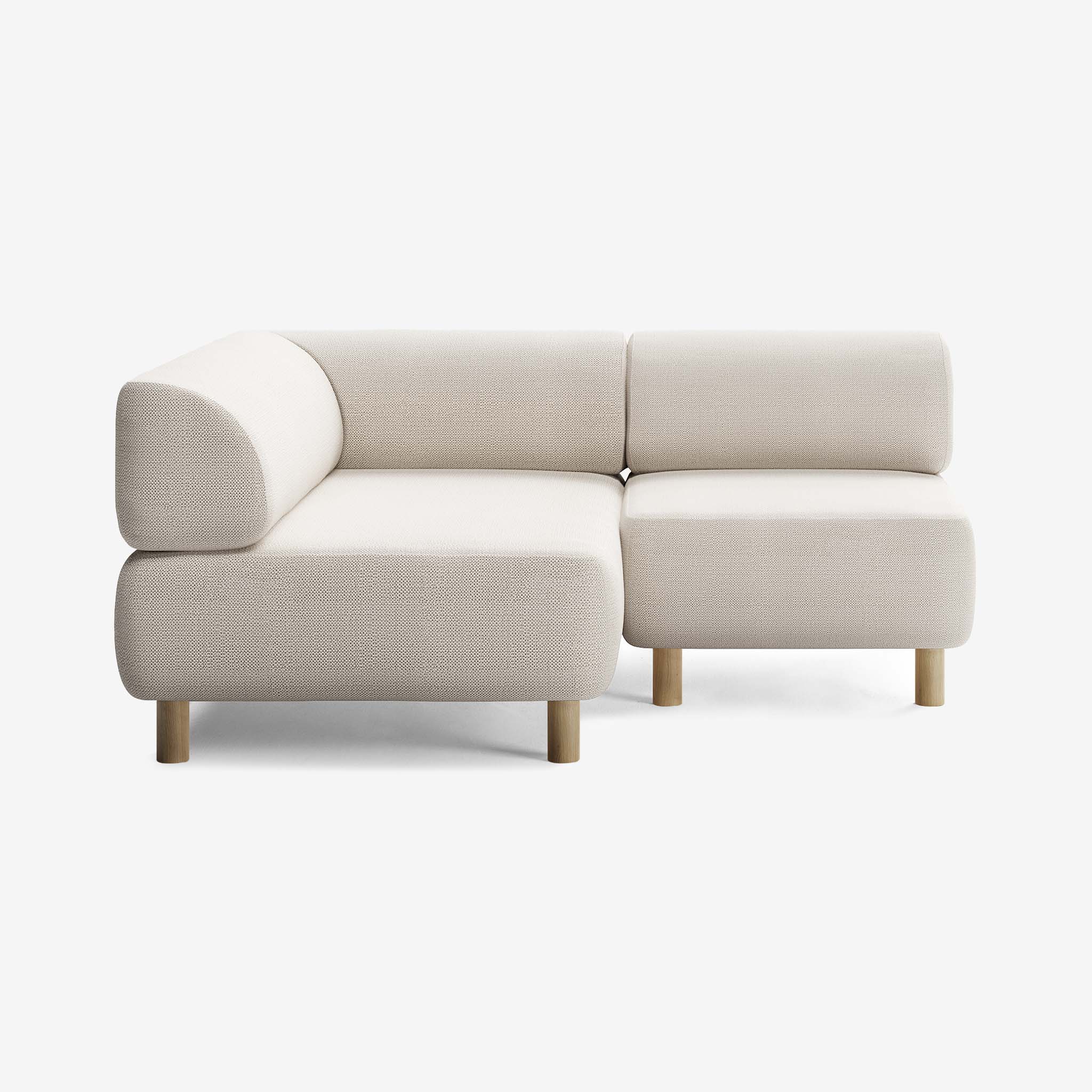 Bolder Sofa 170x150 Rechts Savant Whisper Eiche