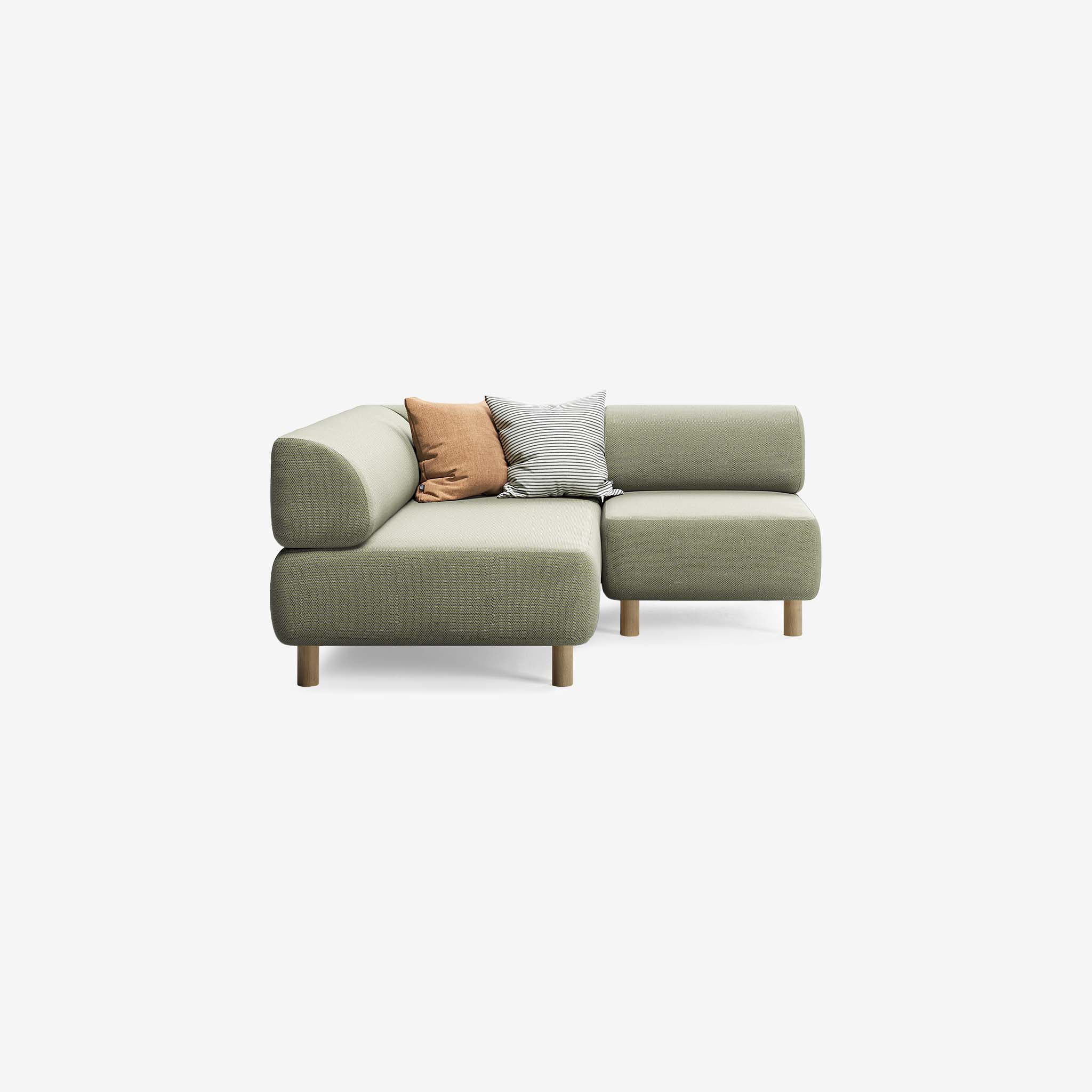 Bolder Sofa 170x170 Heritage Leaf Rechts Thumbnail