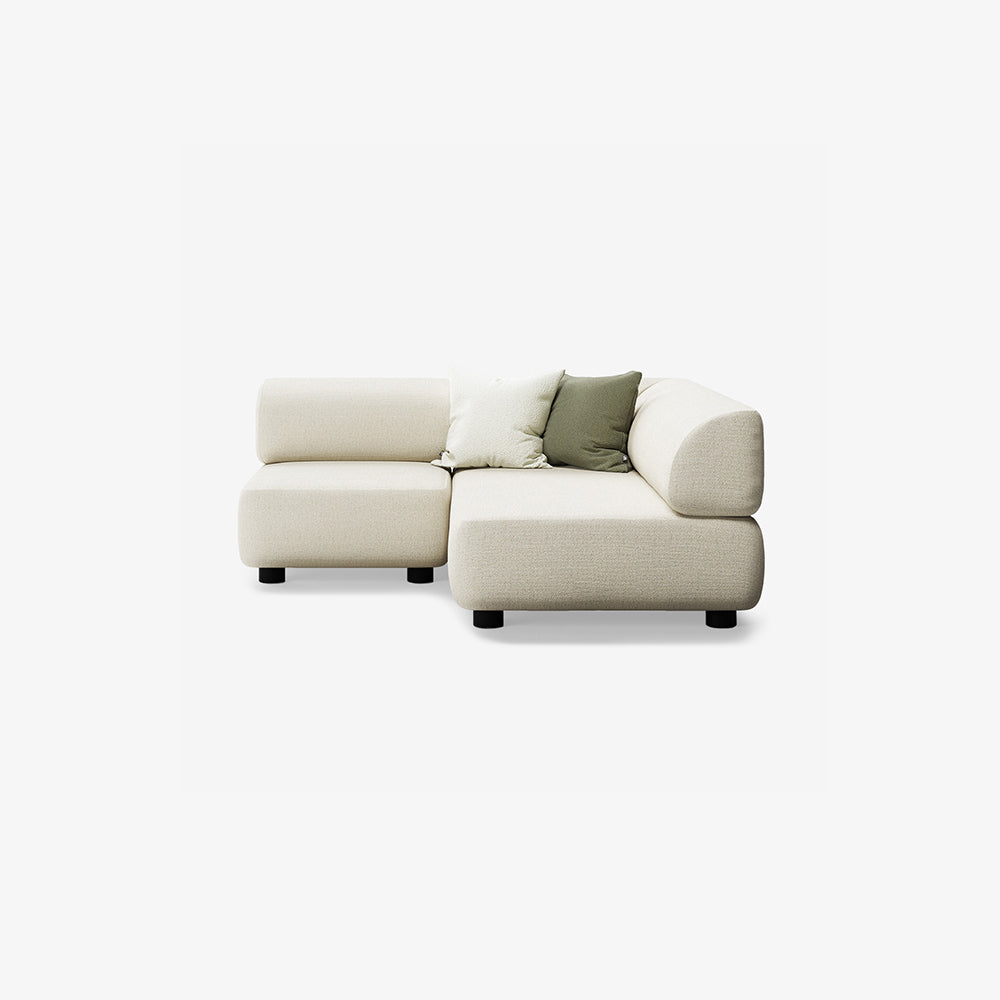 Bolder Sofa 170x170 Heritage Papyrus Links Niedrige Beine Thumbnail