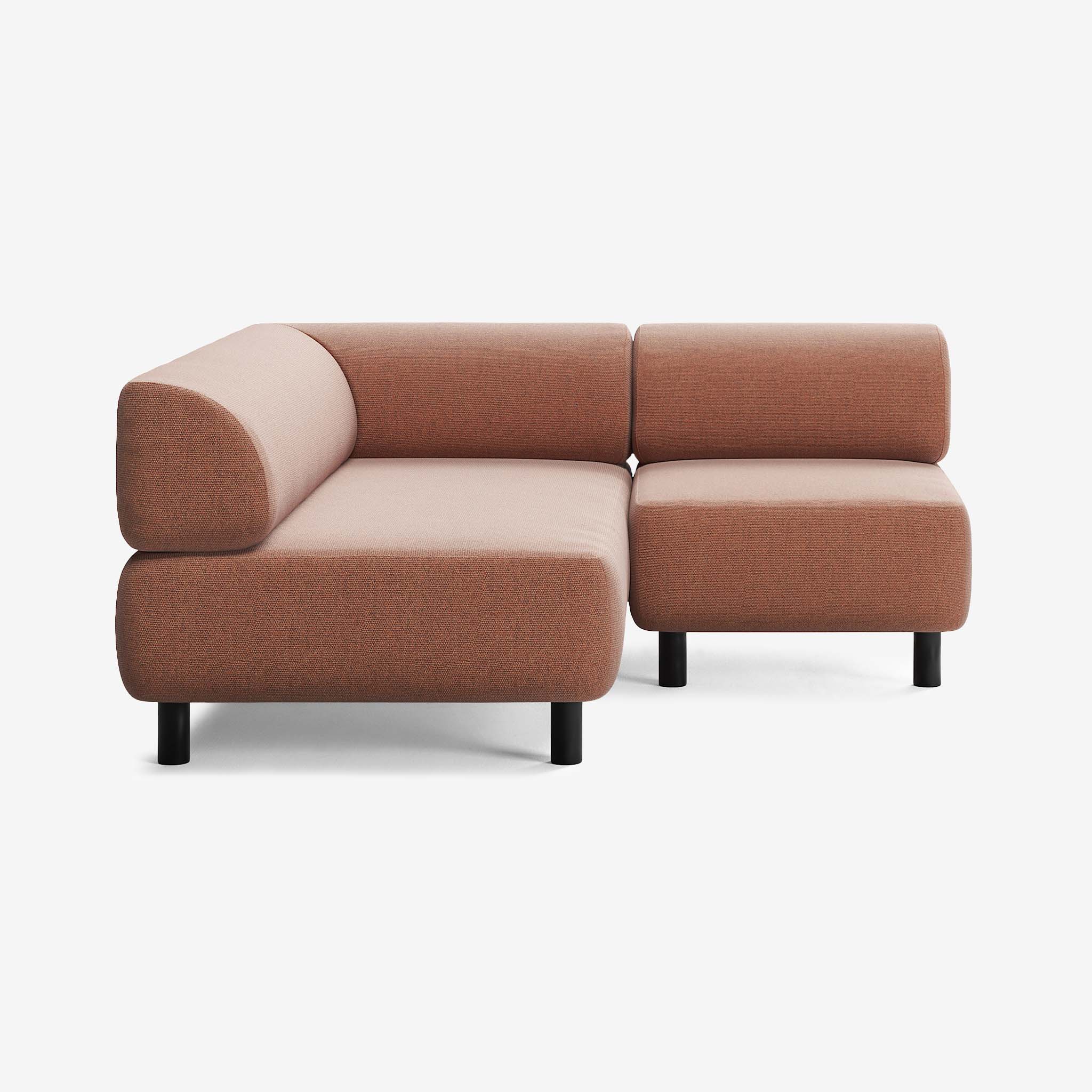 Bolder Sofa 170x170 Heritage Rust Rechts