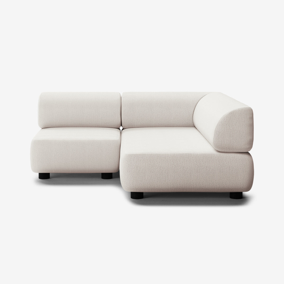 Bolder Sofa 170x170 Links Arc Frame Niedrige Beine