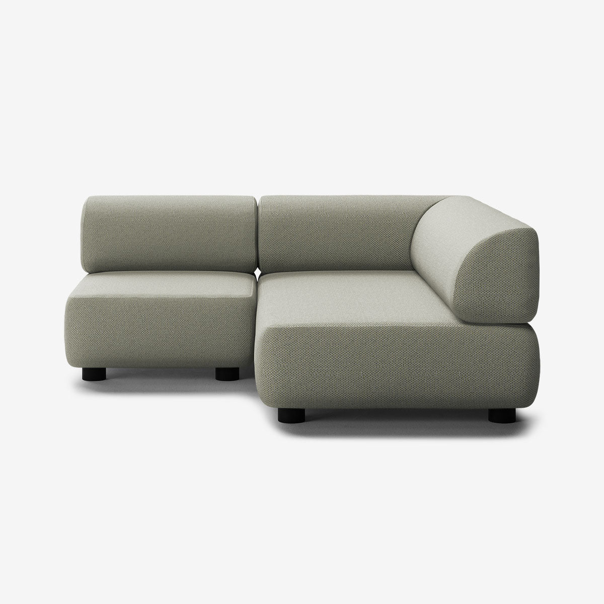 Bolder Sofa 170x170 Links Arc Oxide Niedrige Beine