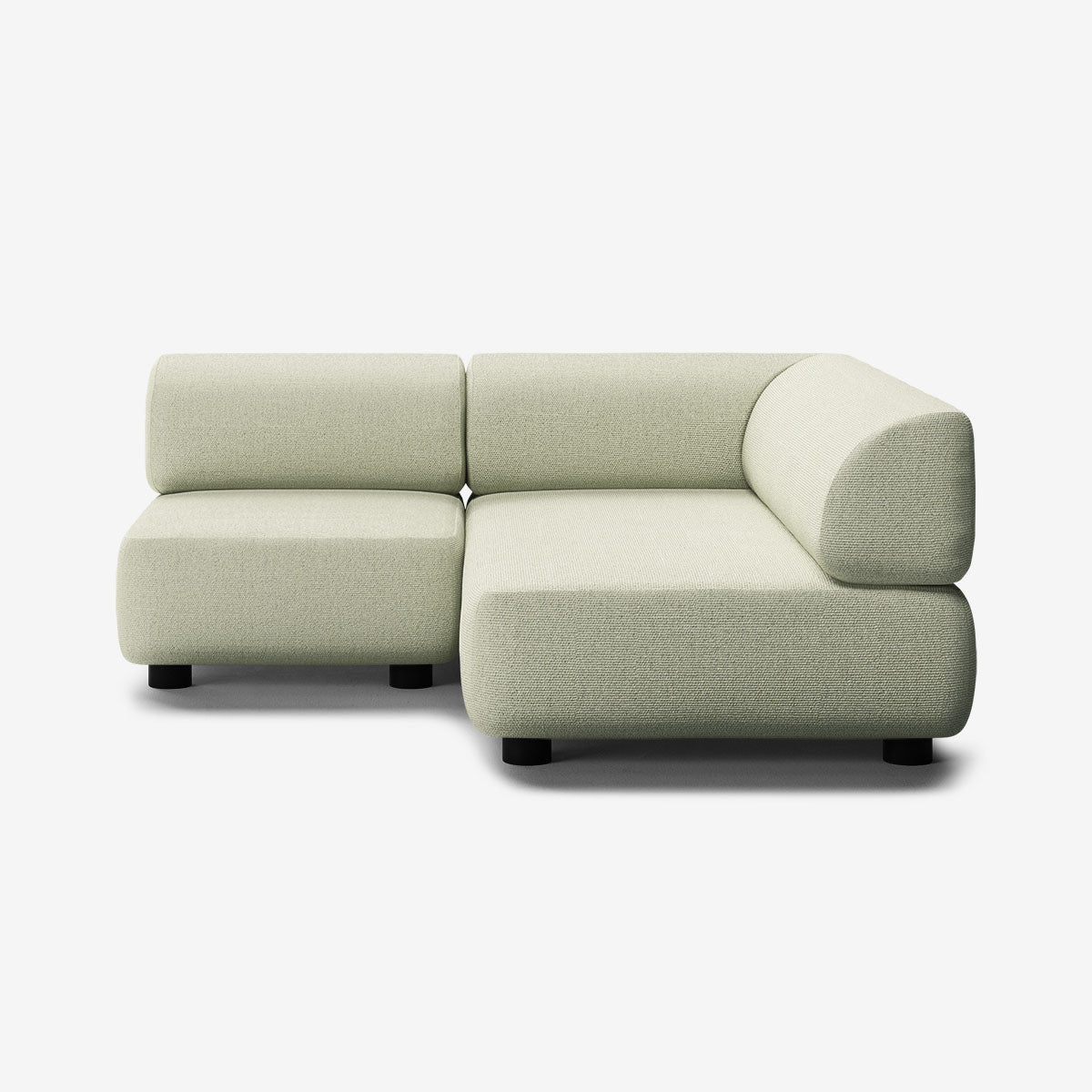 Bolder Sofa 170x170 Links Heritage Moss Niedrige Beine