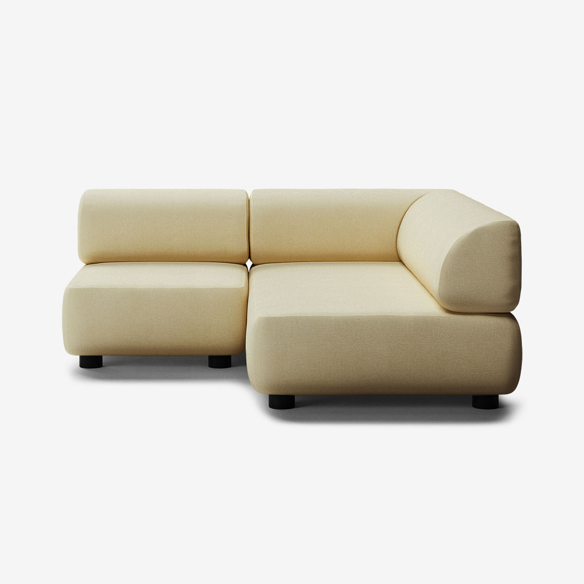 Bolder Sofa 170x170 Links Nantes Amber Niedrige Beine