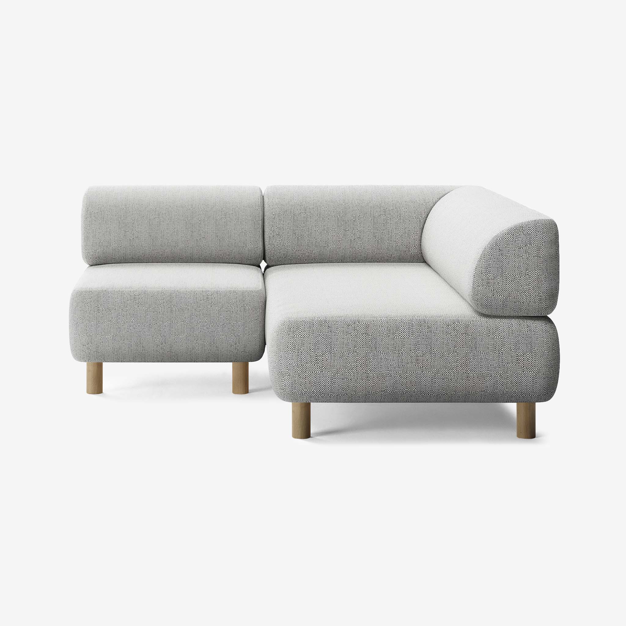 Bolder Sofa 170x170 Links Savant Nimbus Eiche