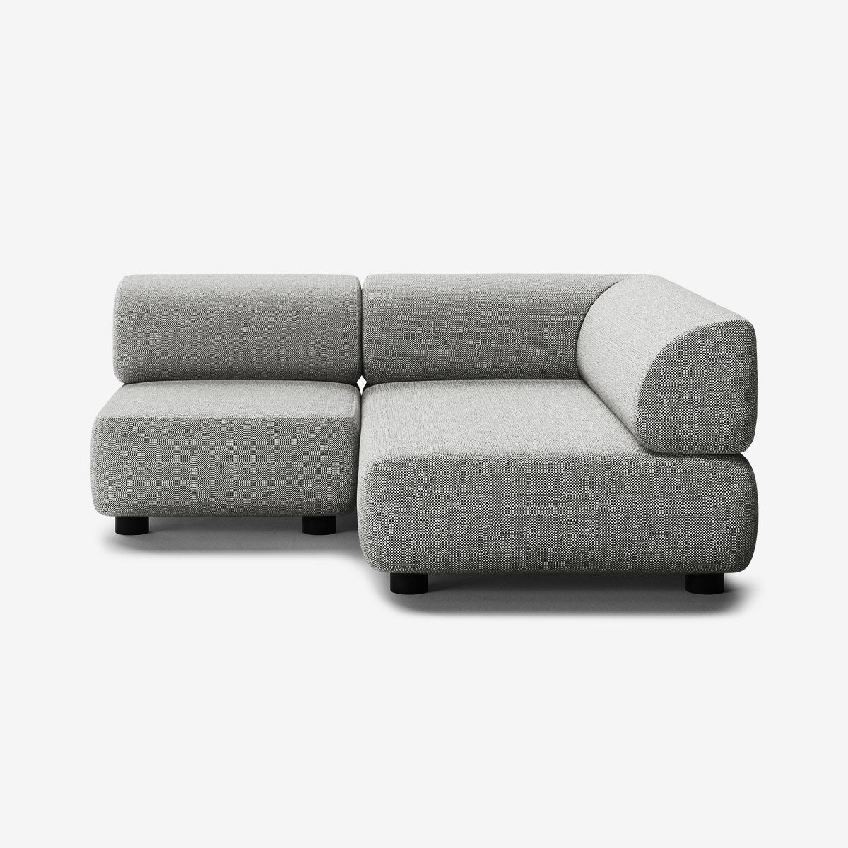 Bolder Sofa 170x170 Links Savant Zinc Niedrige Beine
