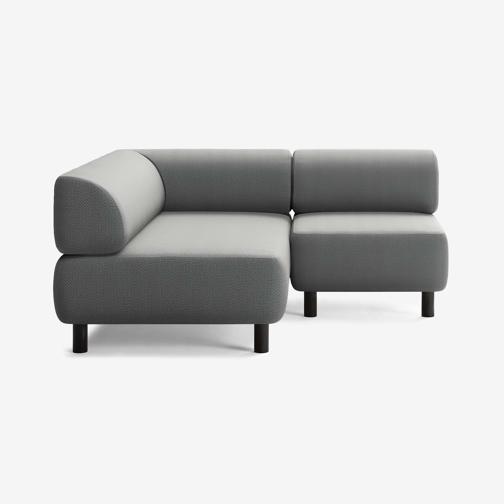 Bolder Sofa 170x170 Loop Charcoal Rechts