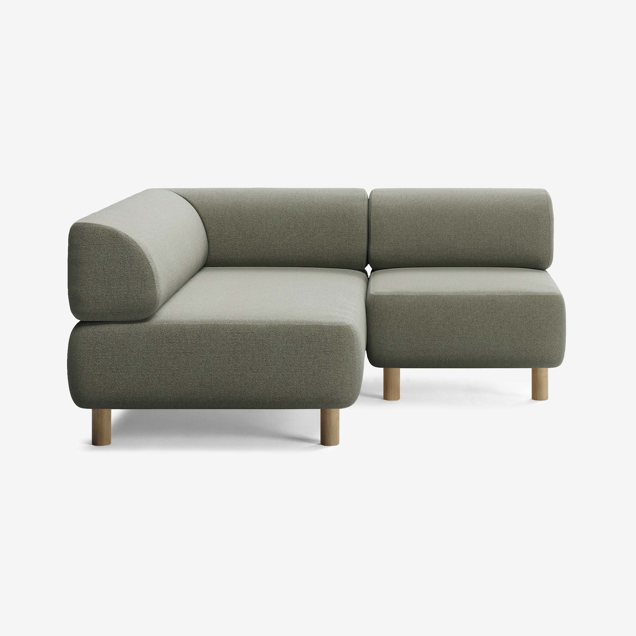 Bolder Sofa 170x170 Rechts Heritage Leaf Eiche