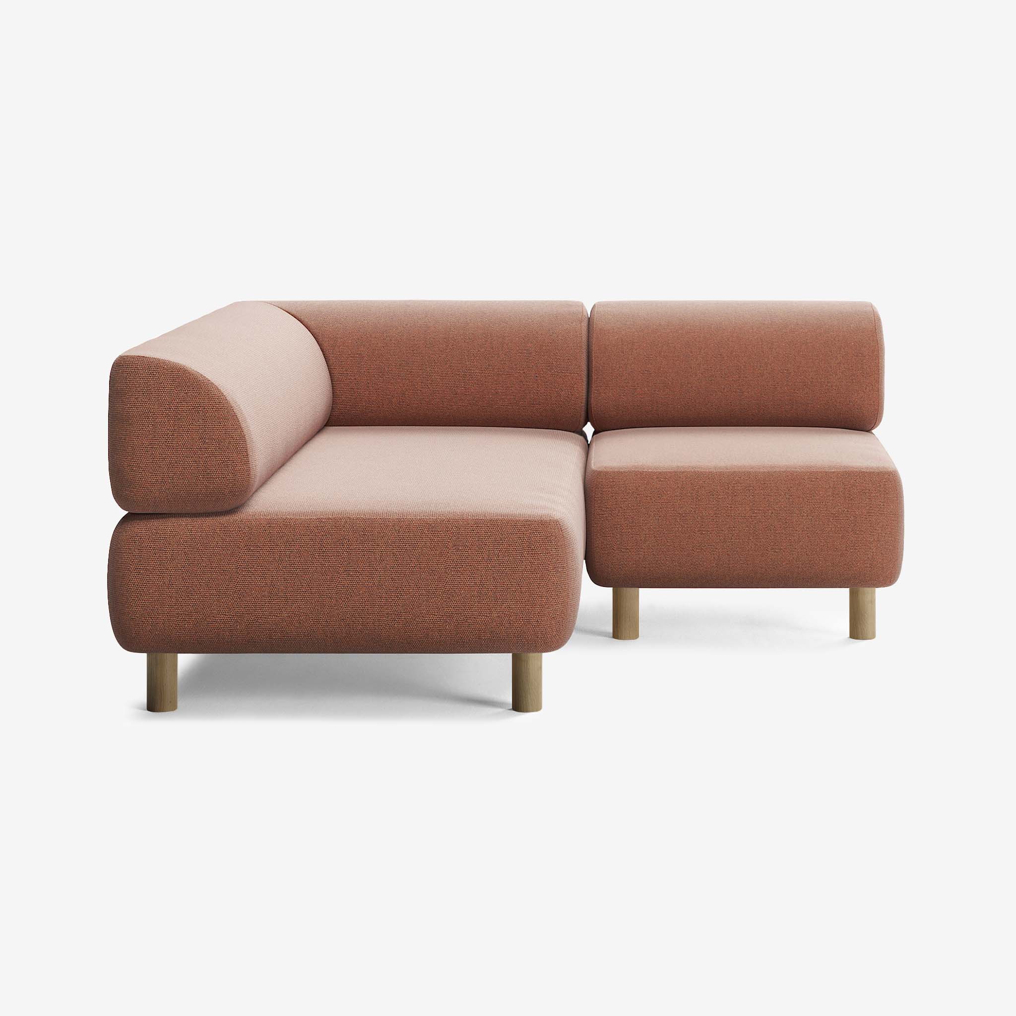 Bolder Sofa 170x170 Rechts Heritage Rust Eiche