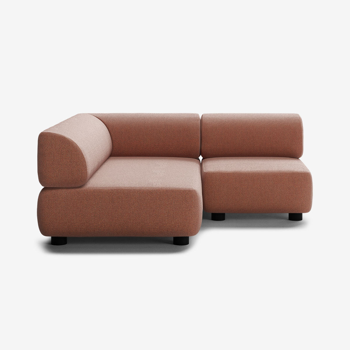 Bolder Sofa 170x170 Rechts Heritage Rust Niedrige Beine