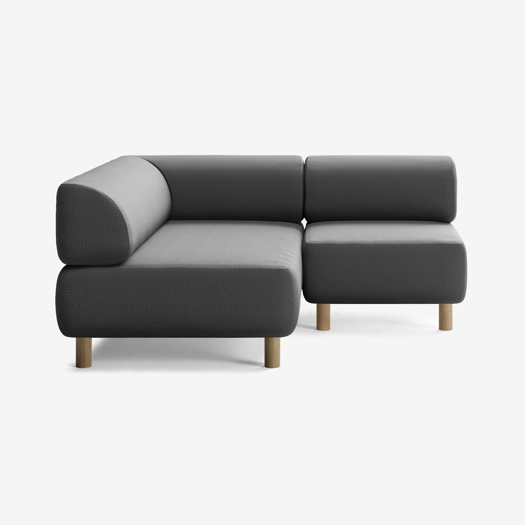 Bolder Sofa 170x170 Rechts Loop Shadow Eiche