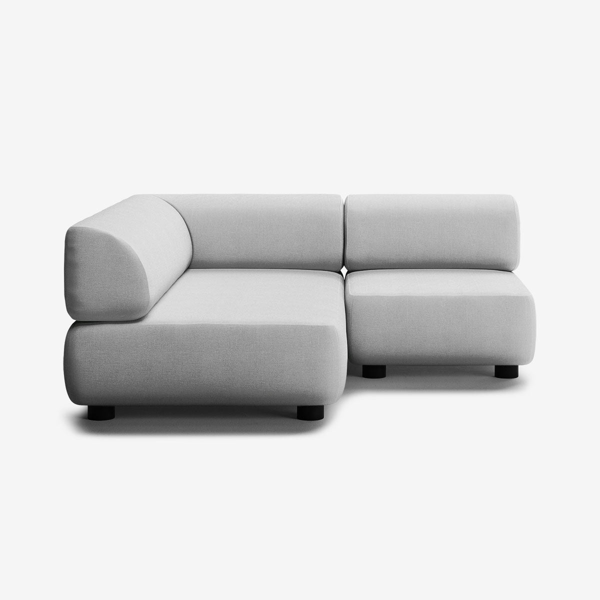 Bolder Sofa 170x170 Rechts Nantes Grey Chine Niedrige Beine