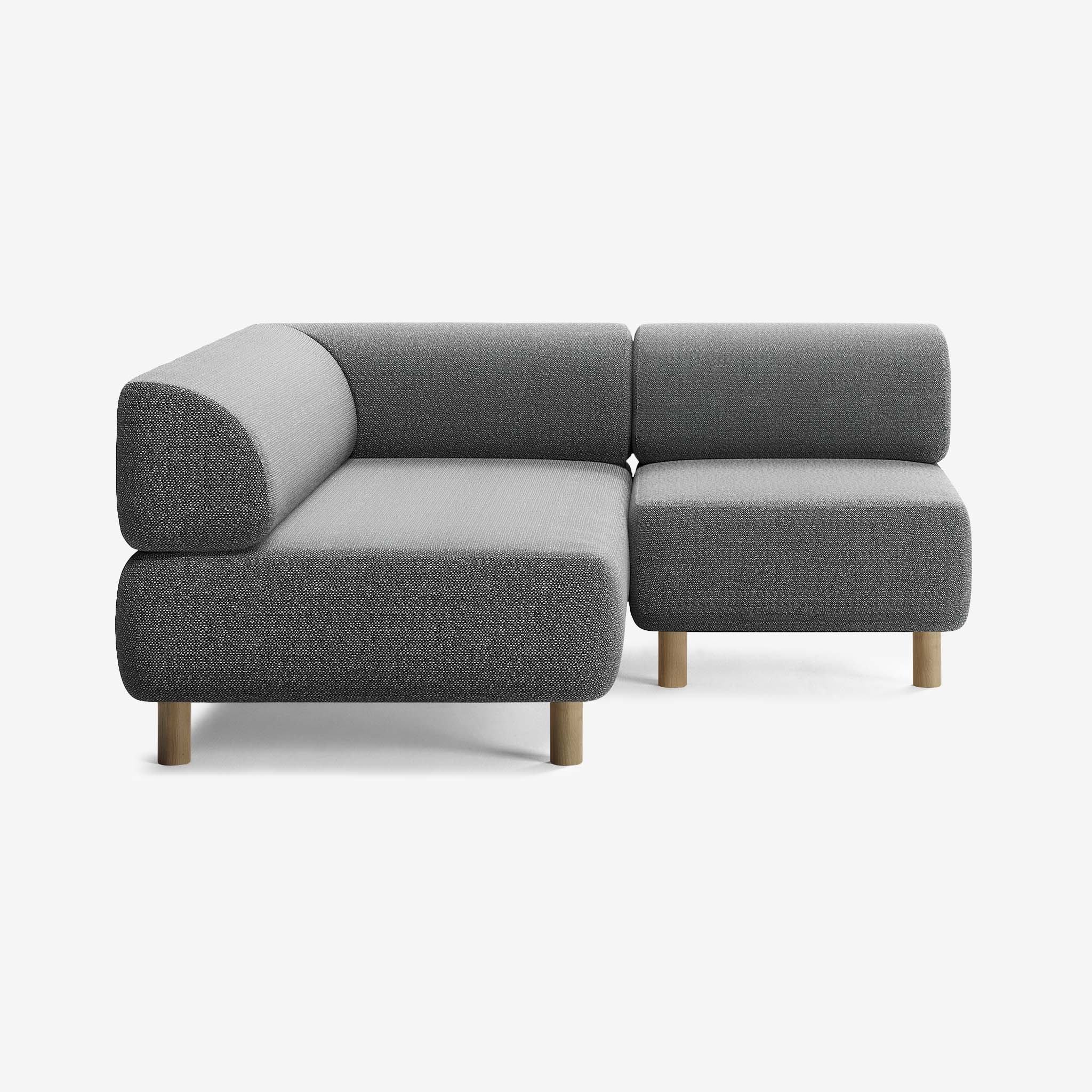 Bolder Sofa 170x170 Rechts Savant Tornado Eiche