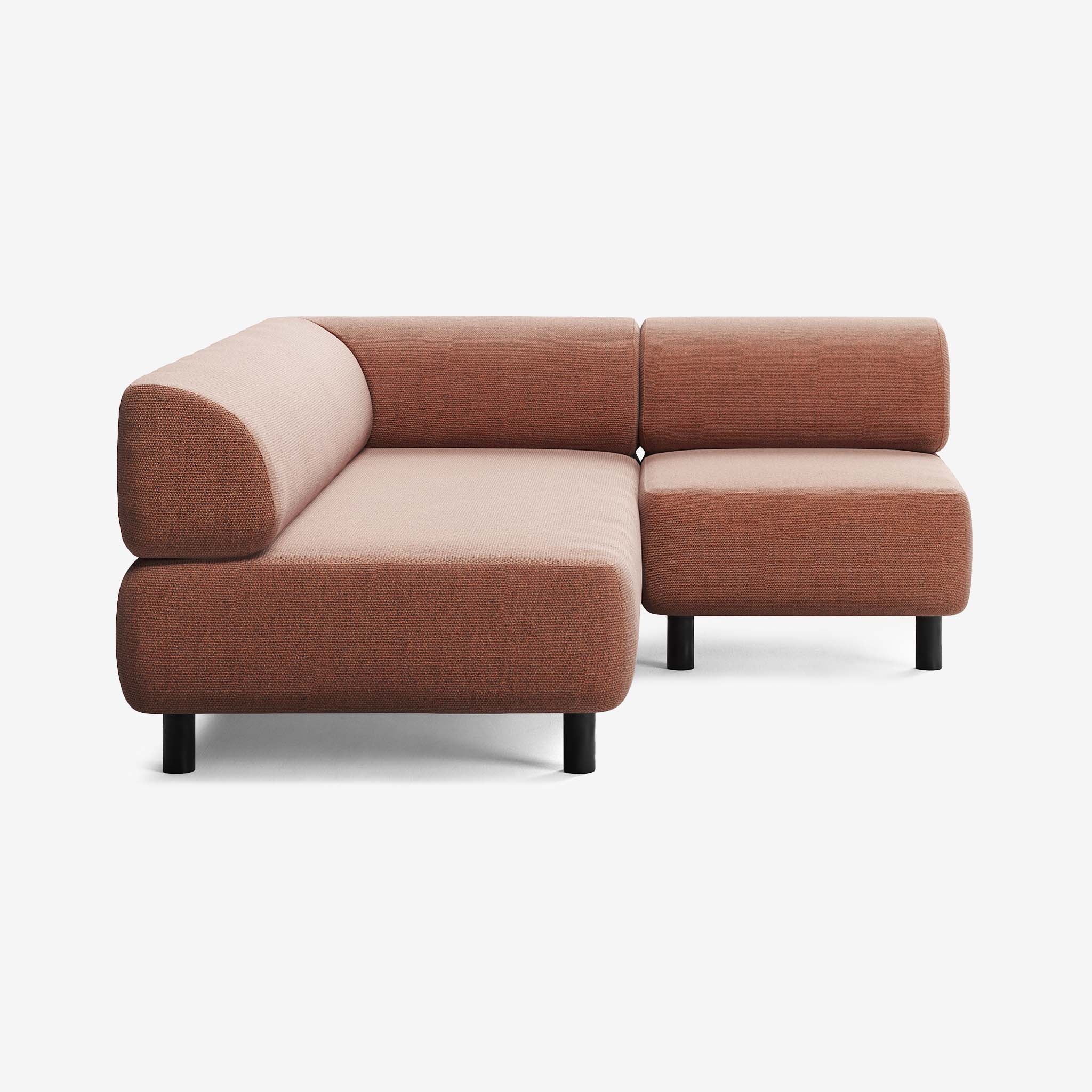 Bolder Sofa 170x200 Heritage Rust Rechts