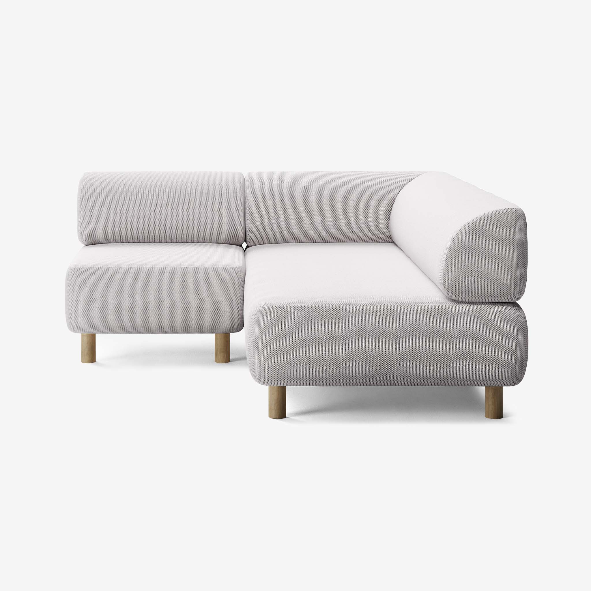 Bolder Sofa 170x200 Links Arc Concrete Eiche