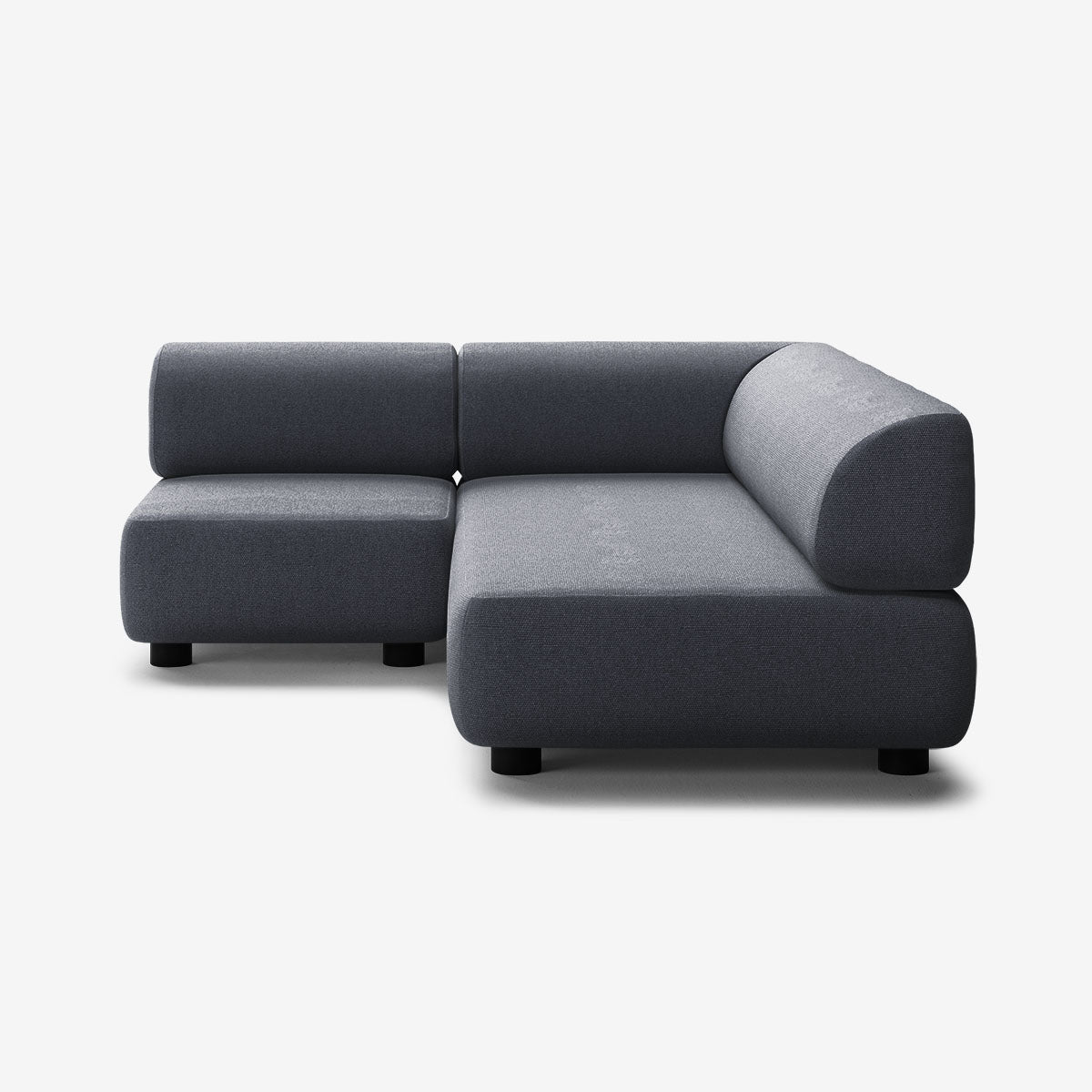 Bolder Sofa 170x200 Links Heritage Indigo Niedrige Beine