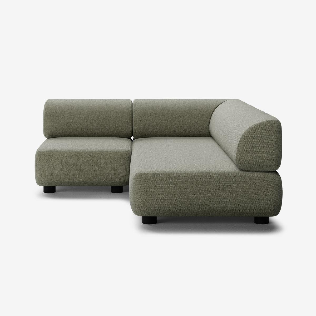 Bolder Sofa 170x200 Links Heritage Leaf Niedrige Beine