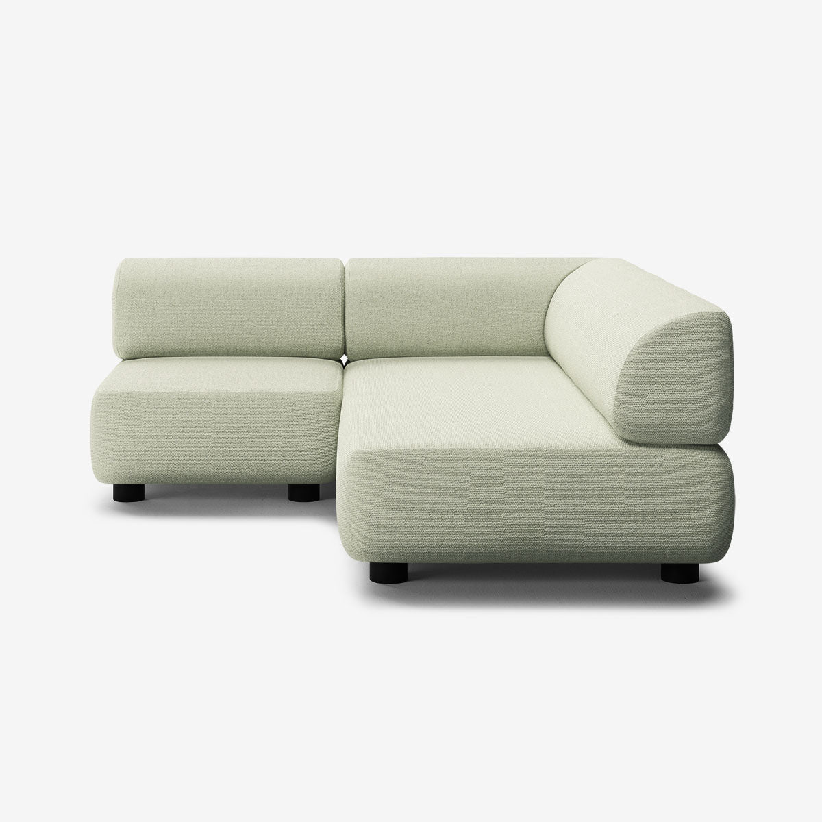 Bolder Sofa 170x200 Links Heritage Moss Niedrige Beine