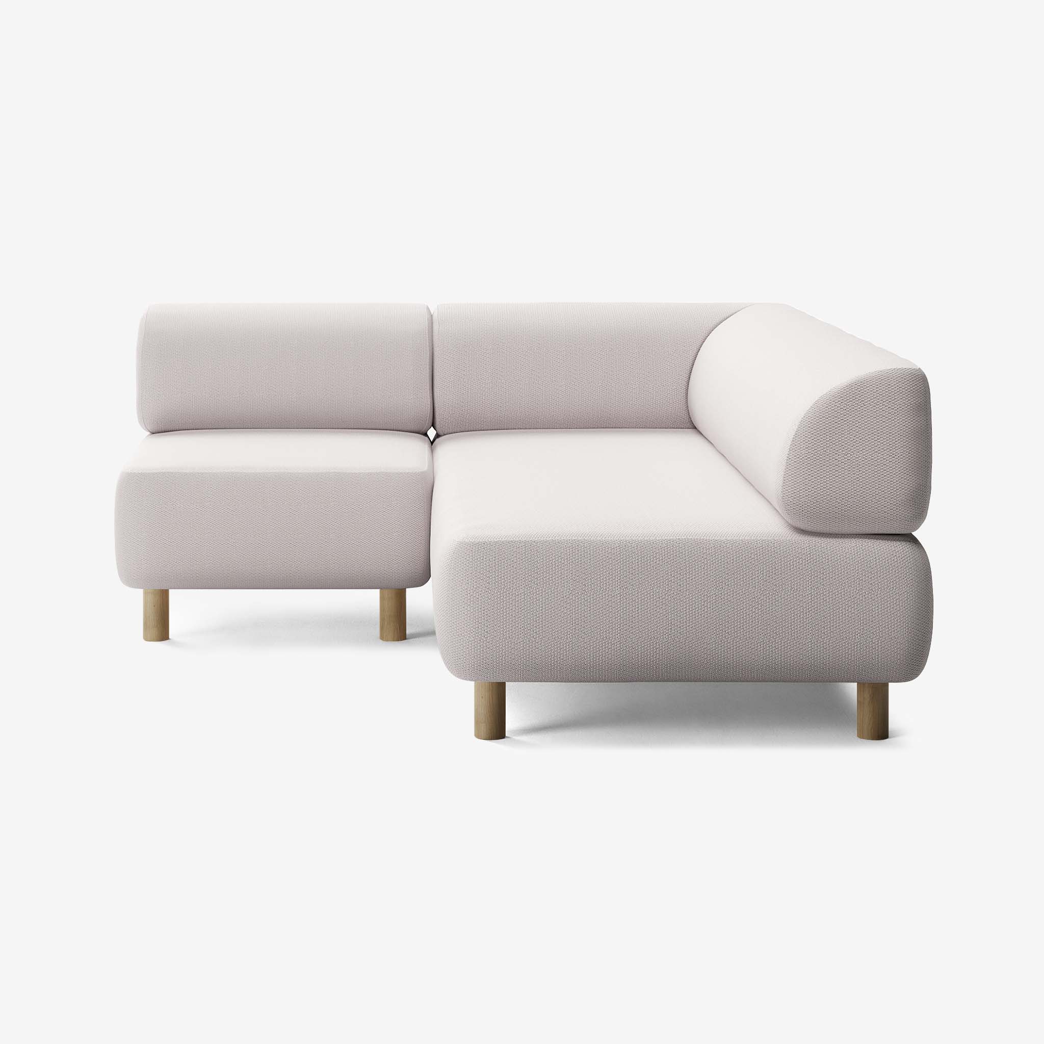 Bolder Sofa 170x200 Links Loop Marble Eiche