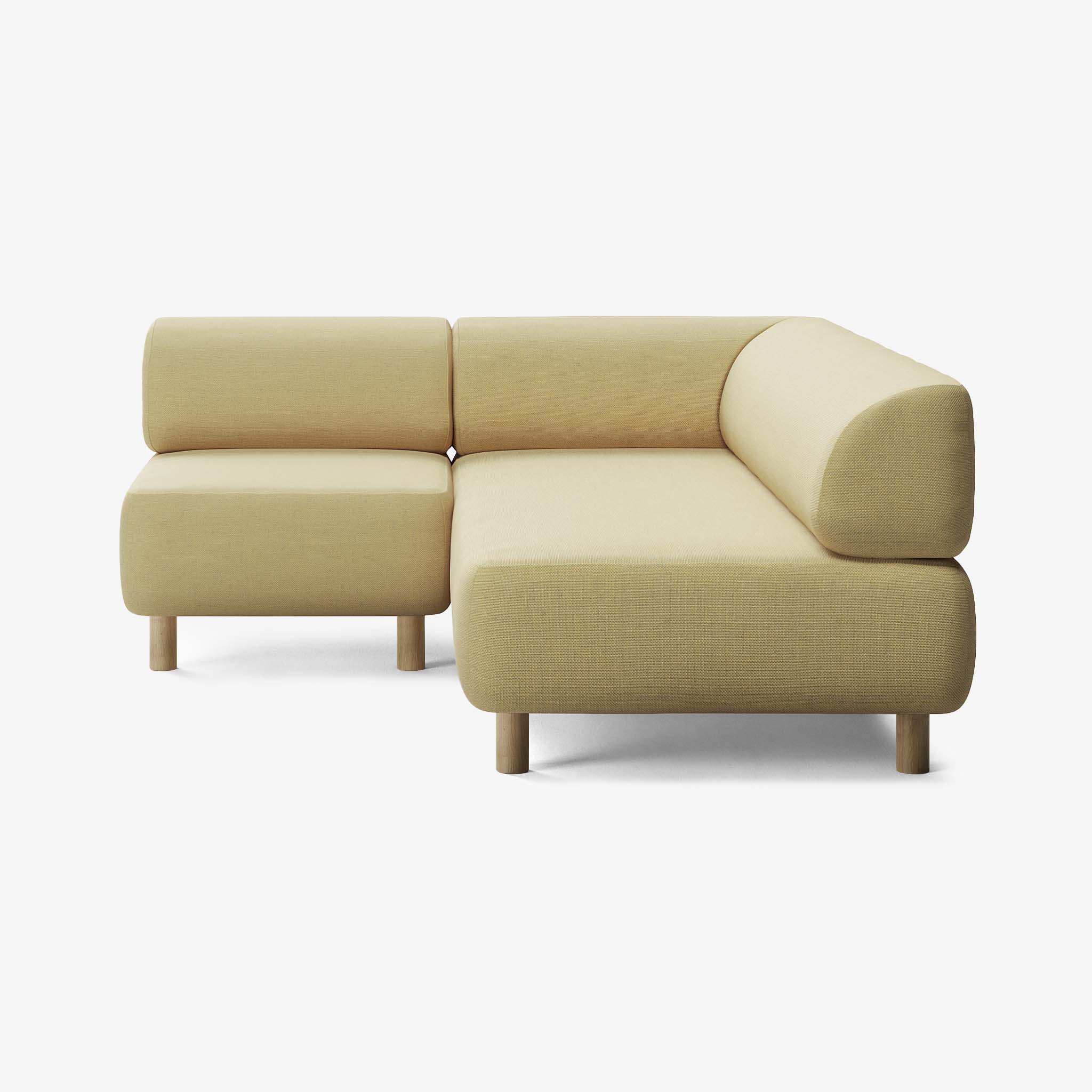 Bolder Sofa 170x200 Links Nantes Amber Eiche